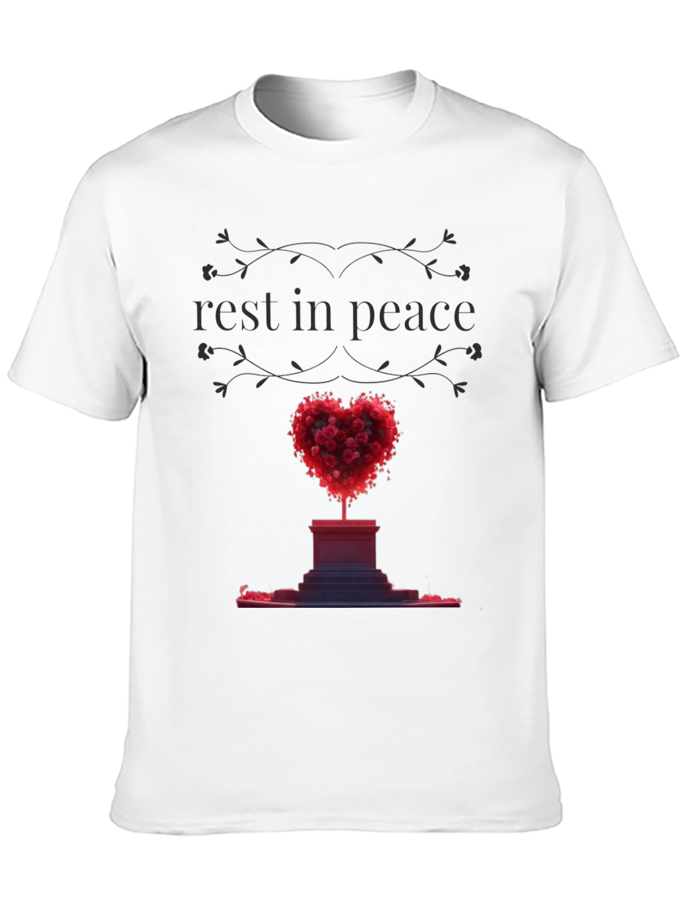 Rest In Peace Heart Memorial T-Shirt