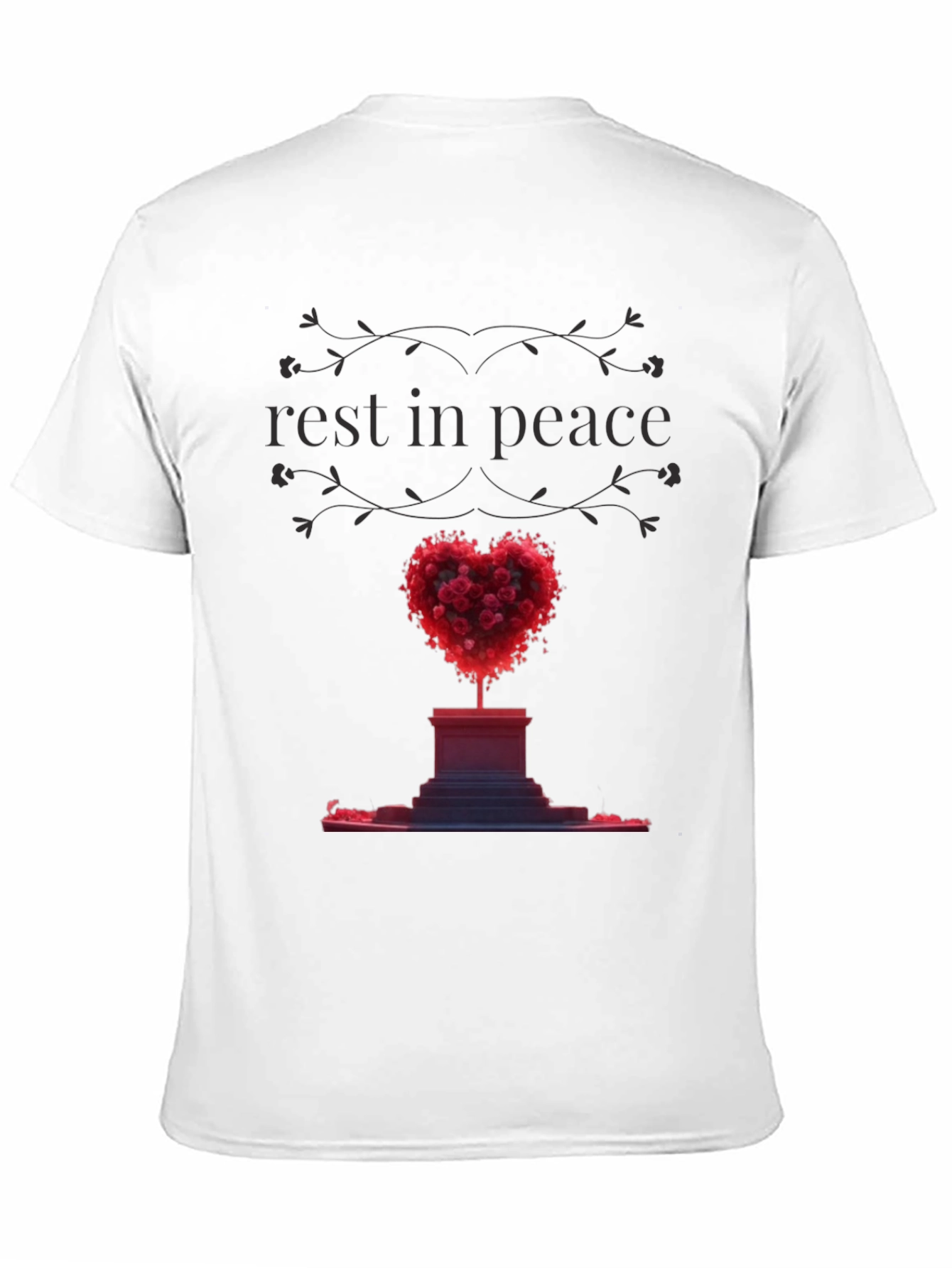 Rest In Peace Heart Memorial T-Shirt
