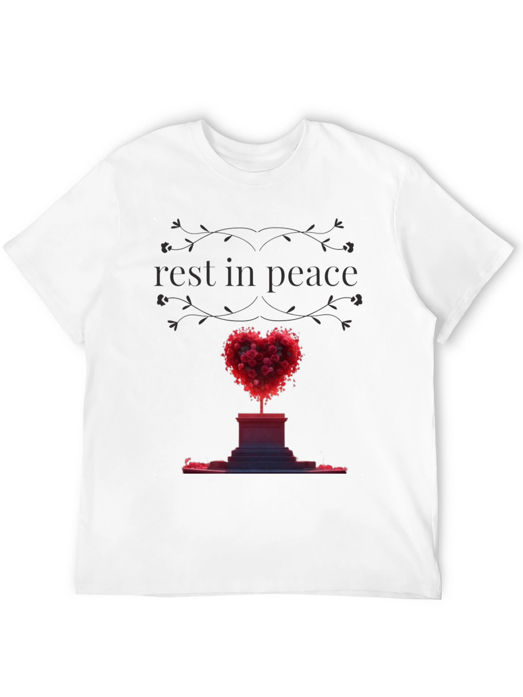 Rest In Peace Heart Memorial T-Shirt