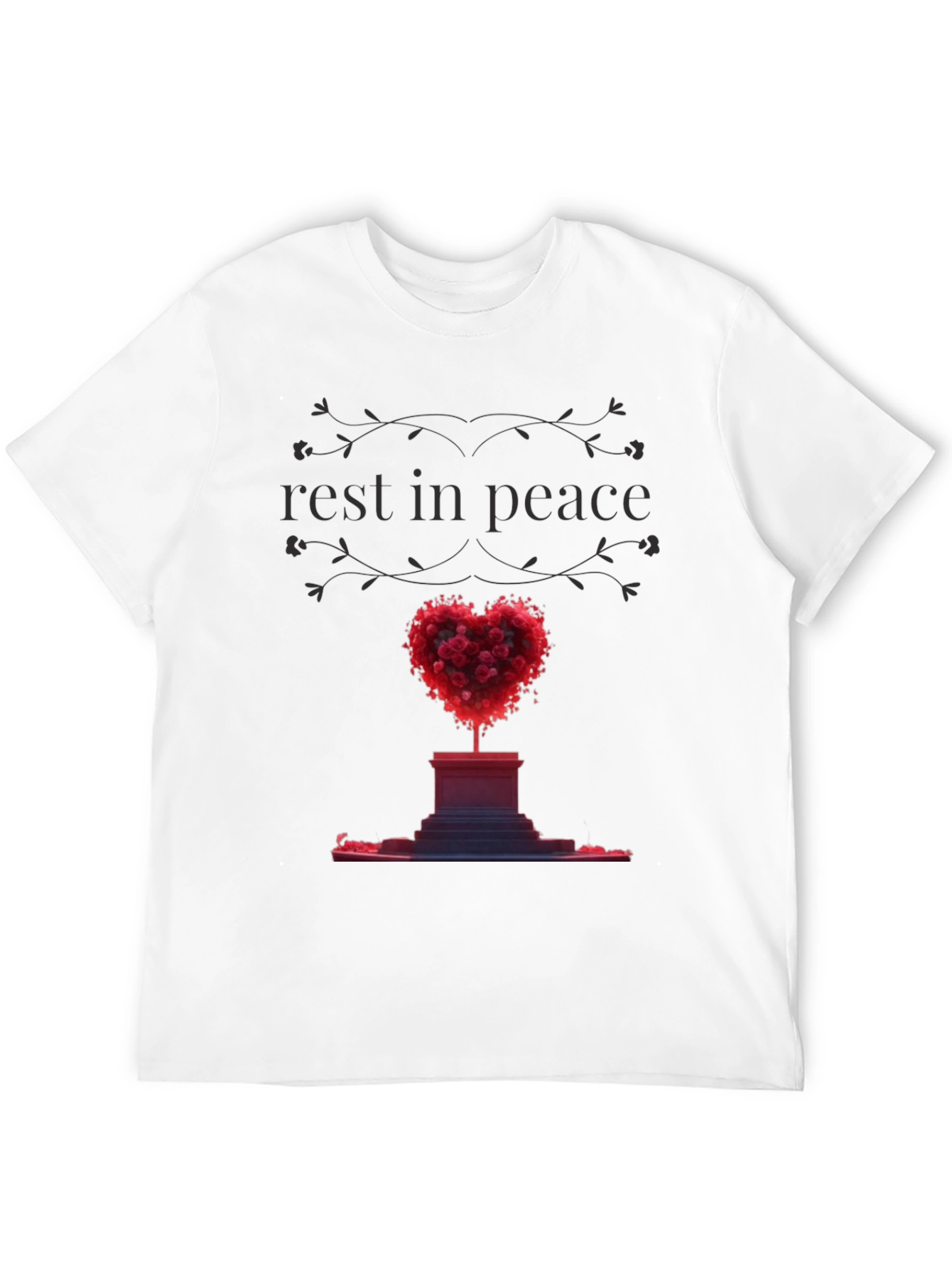 Rest In Peace Heart Memorial T-Shirt