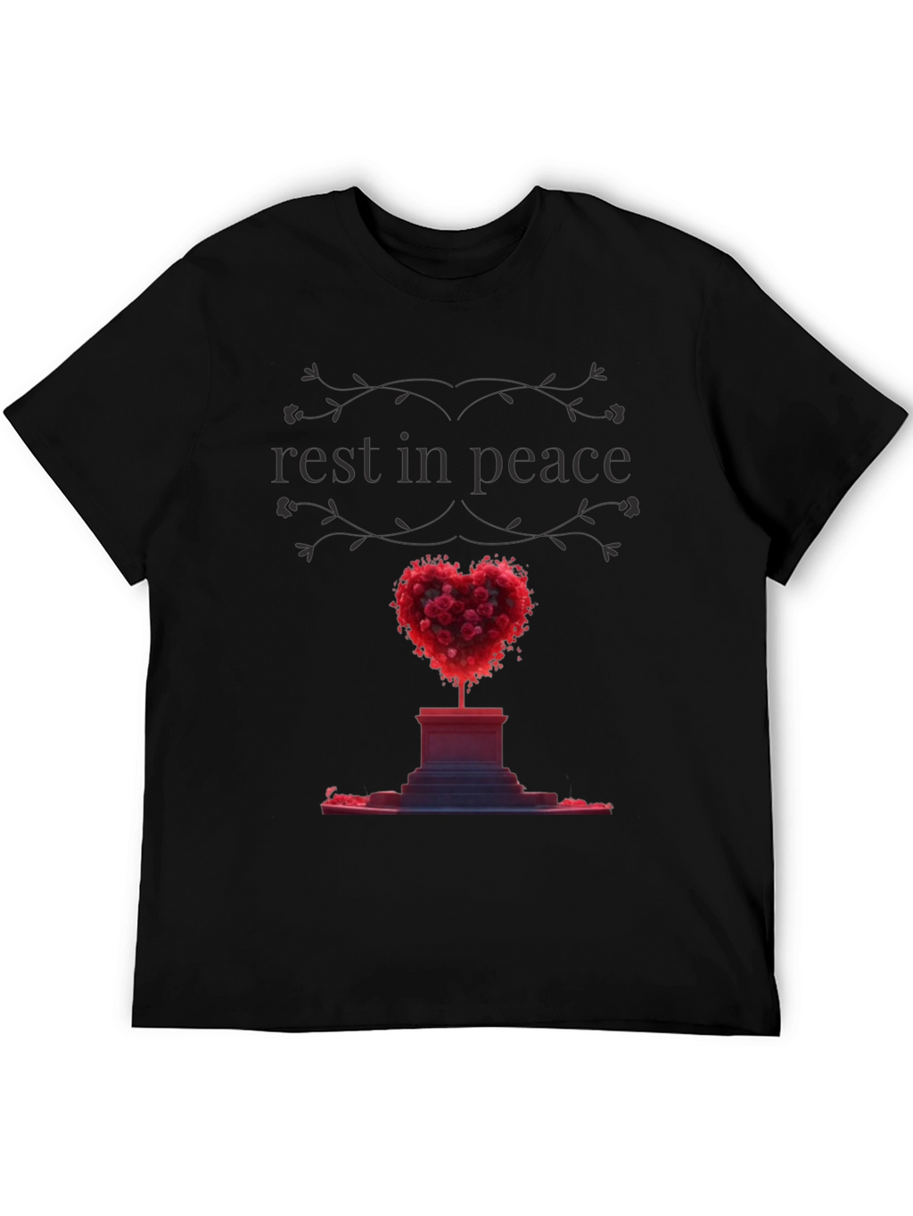 Rest In Peace Heart Memorial T-Shirt