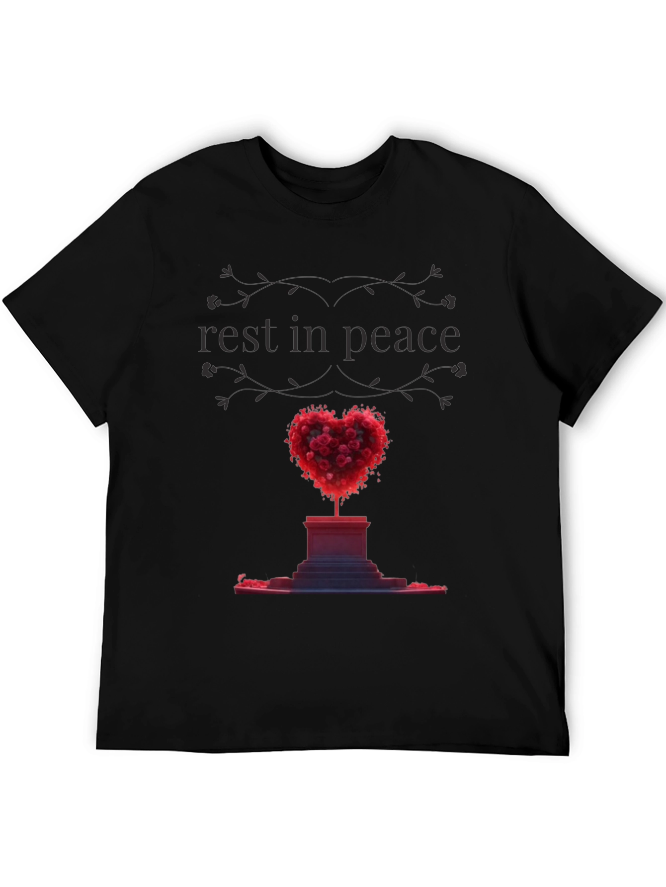 Rest In Peace Heart Memorial T-Shirt