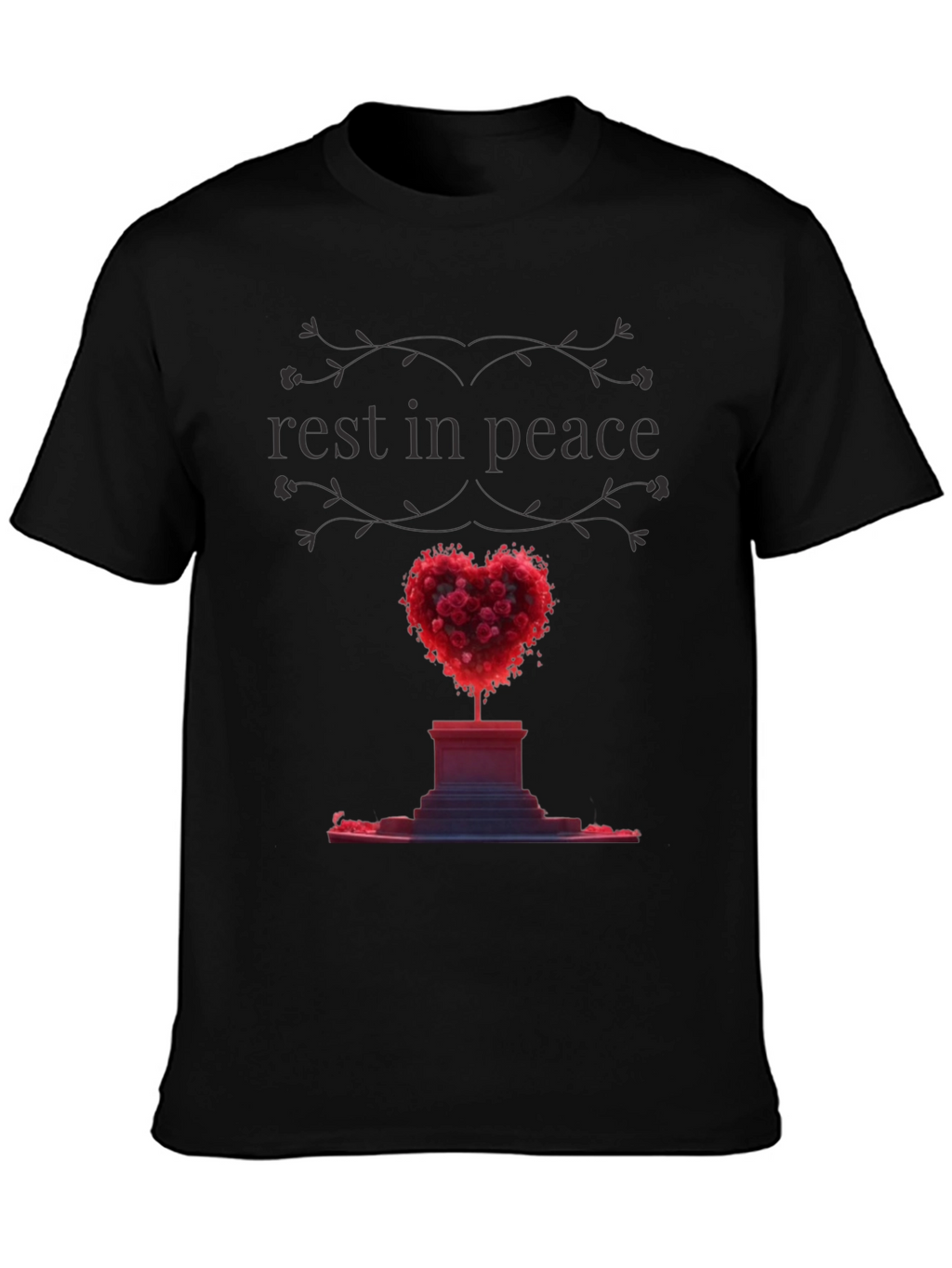 Rest In Peace Heart Memorial T-Shirt