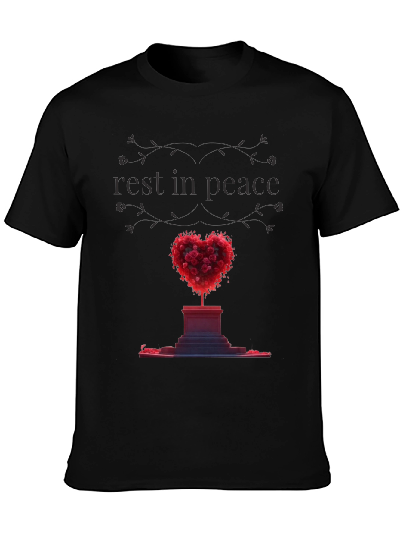 Rest In Peace Heart Memorial T-Shirt