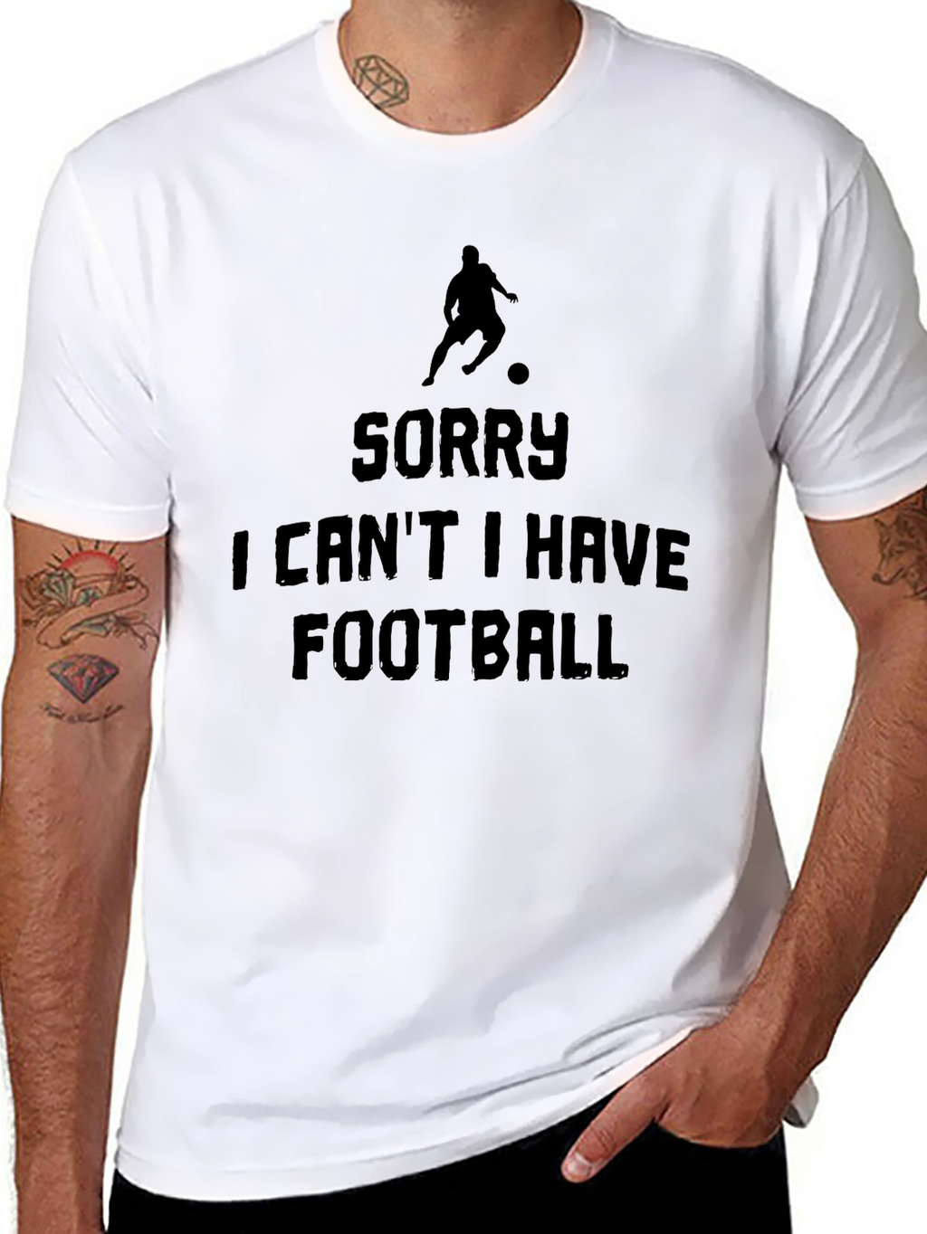 Sorry I Cant I Have Football Graphic Tee