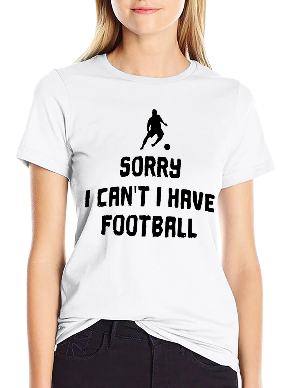 Sorry I Cant I Have Football Graphic Tee