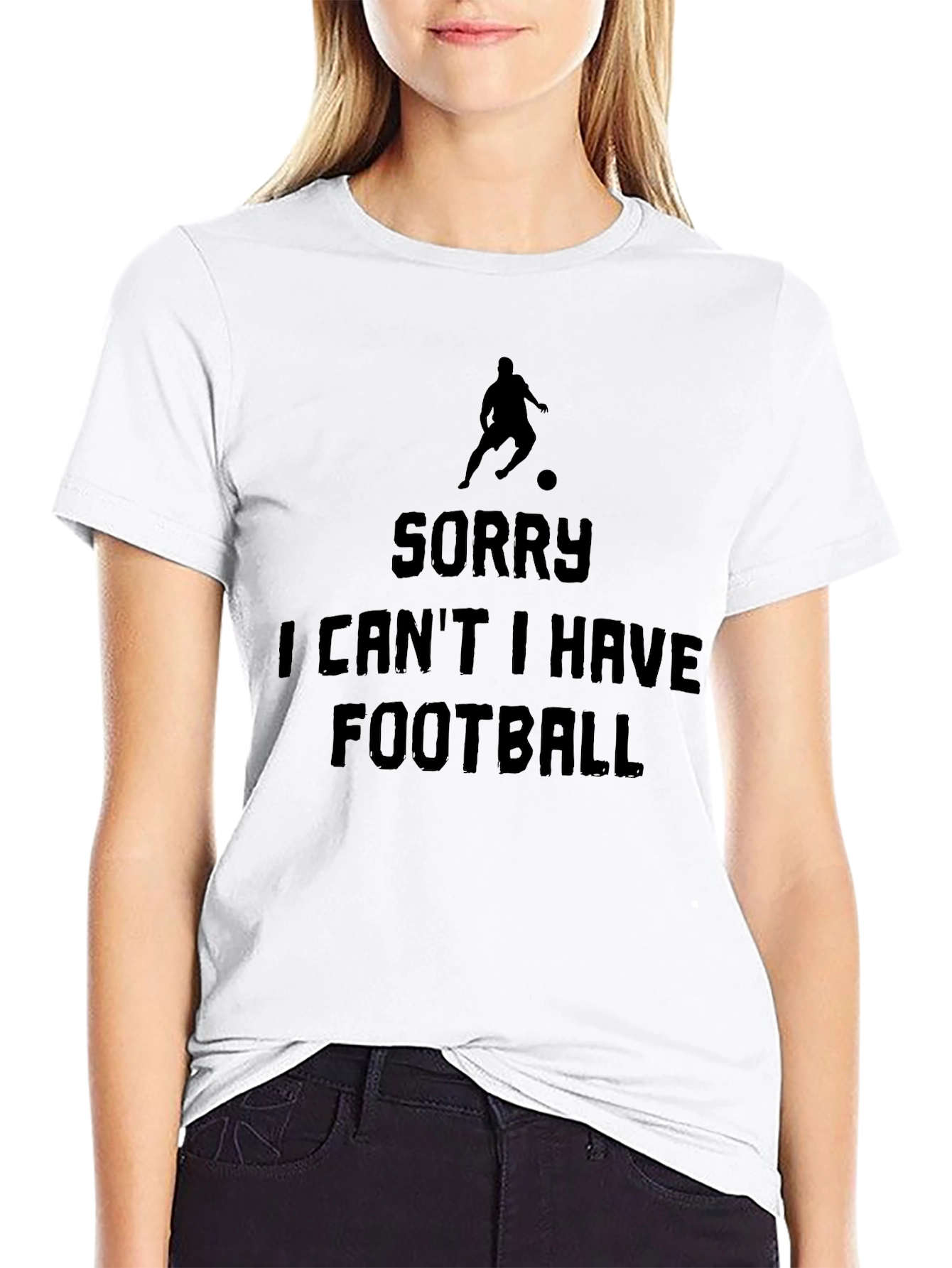 Sorry I Cant I Have Football Graphic Tee