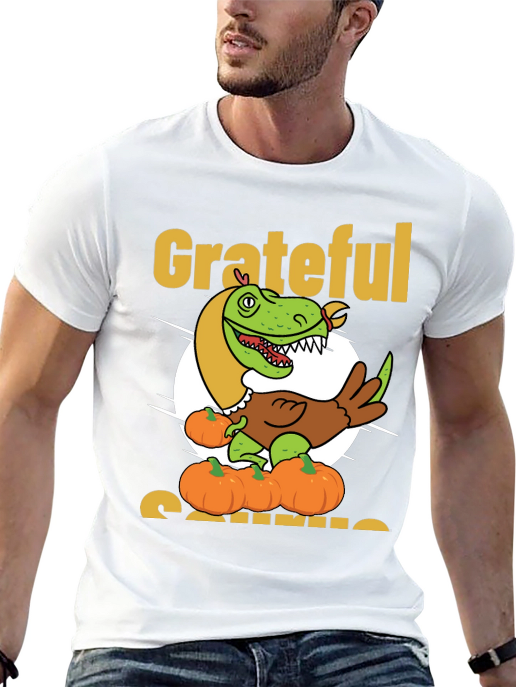 Grateful T-Rex Thanksgiving T-Shirt