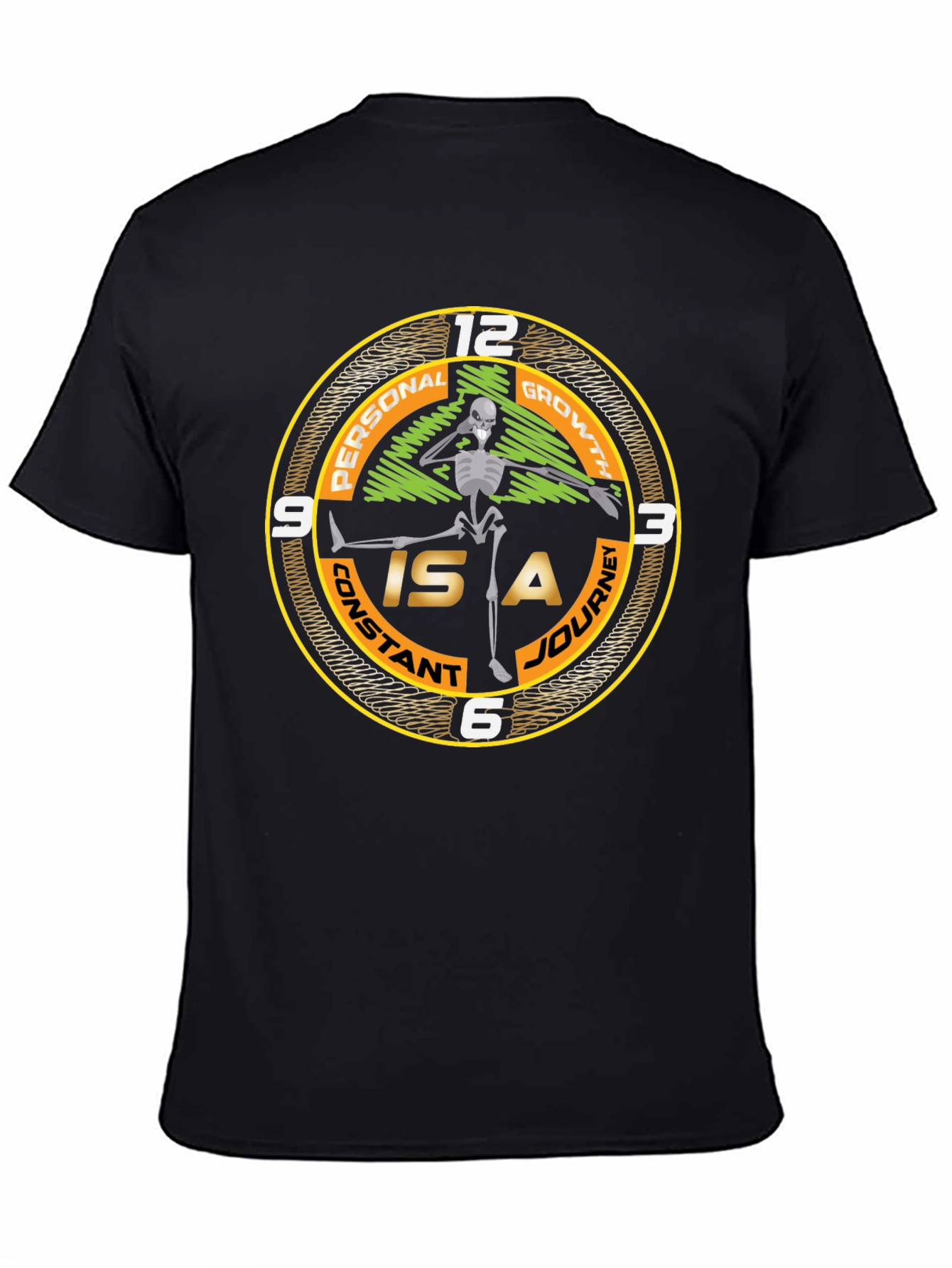 Personal Growth Skeleton Graphic Tee