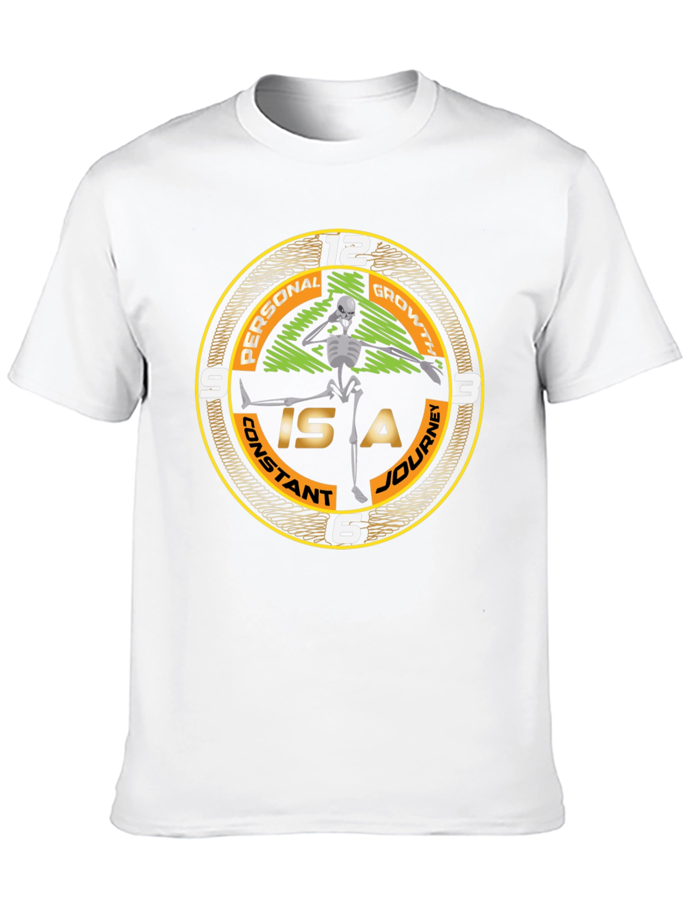 Personal Growth Skeleton Graphic Tee