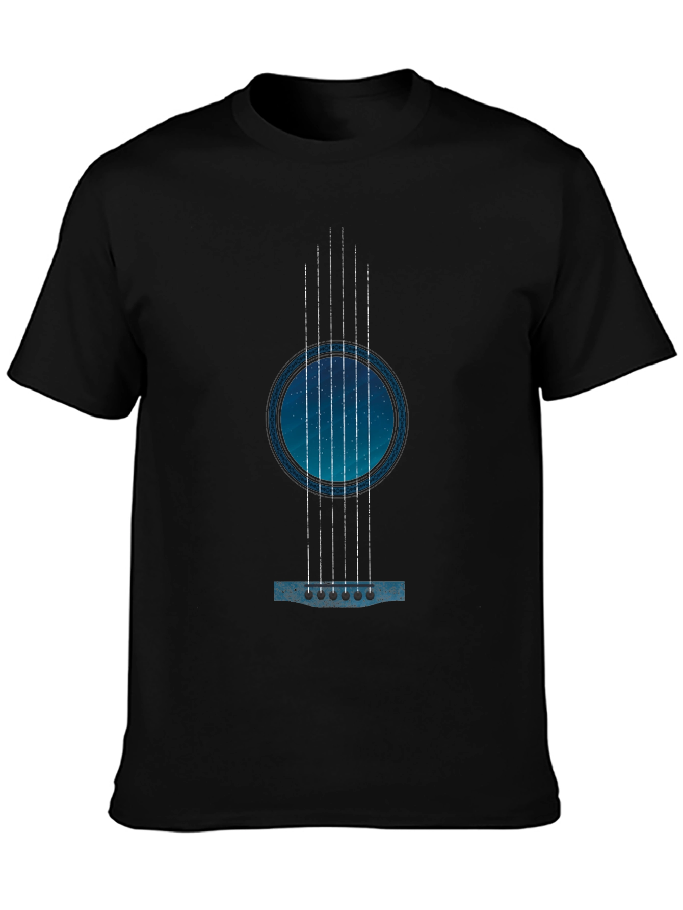 Guitar Galaxy Black T-Shirt