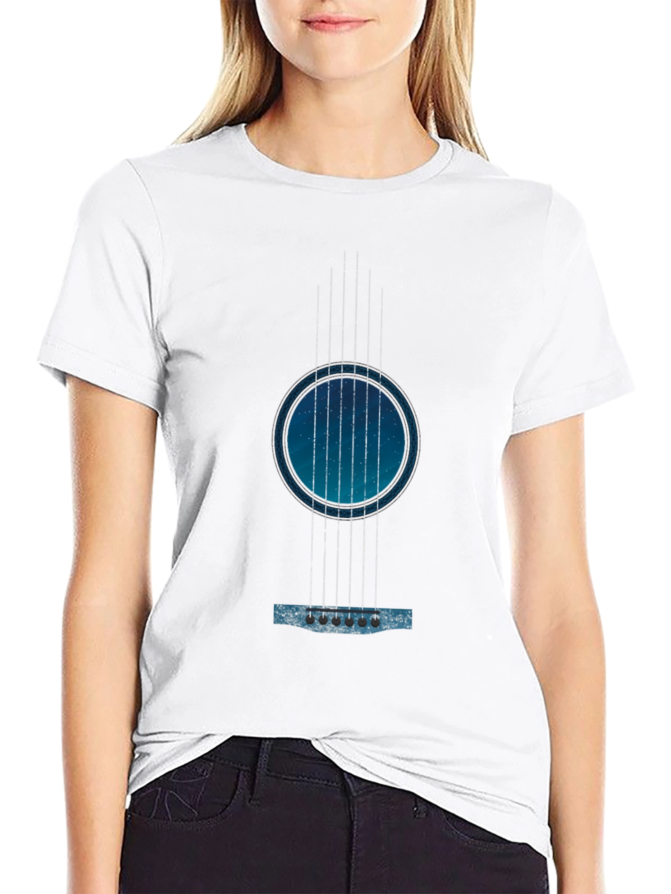 Guitar Galaxy Black T-Shirt