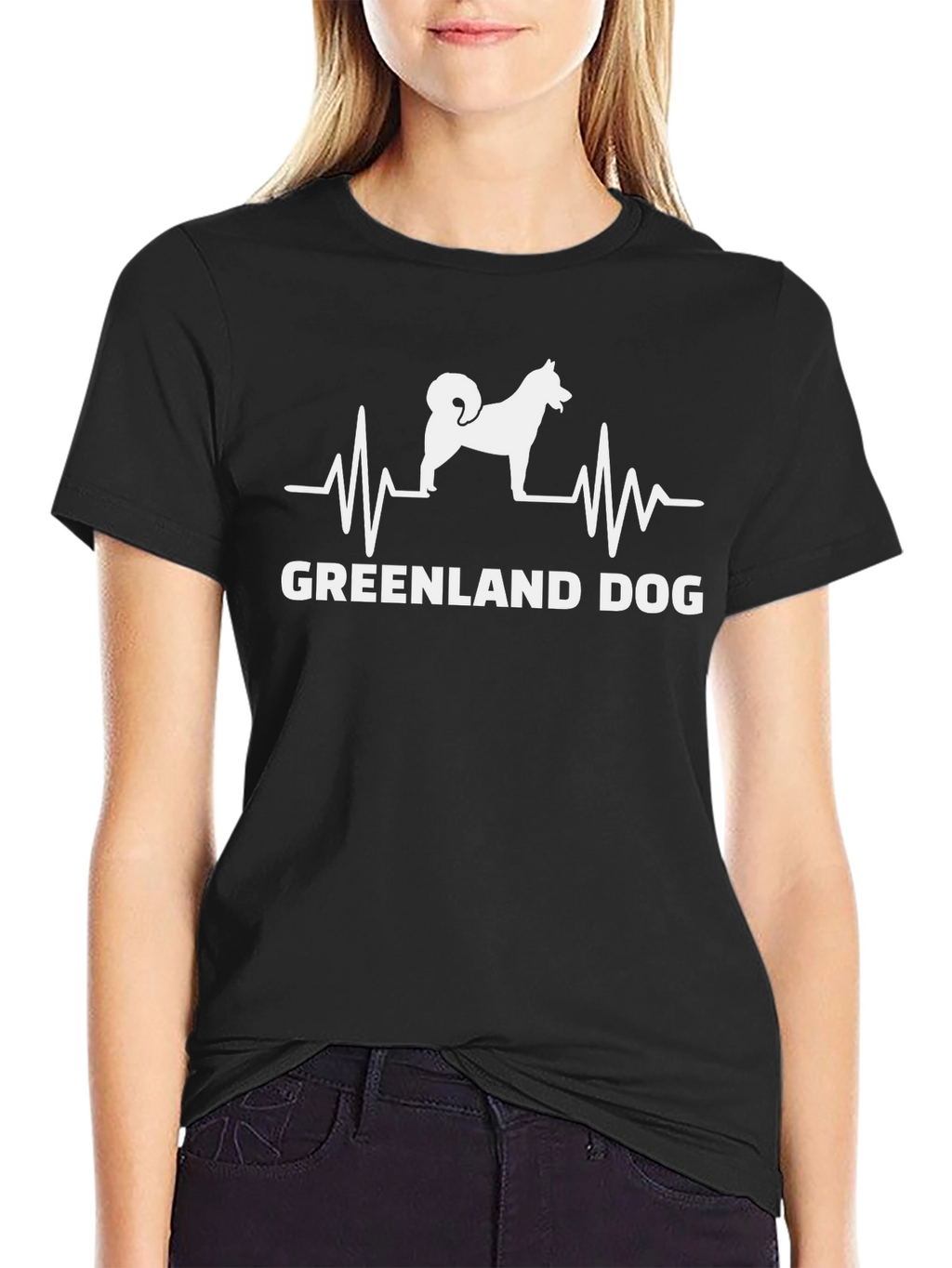 Greenland Dog Heartbeat T-Shirt