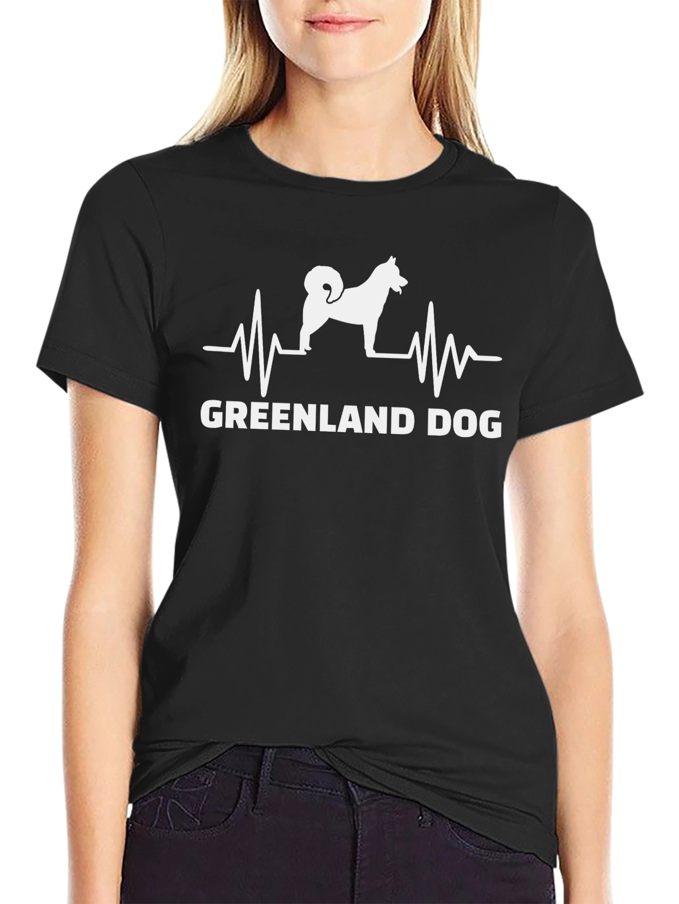 Greenland Dog Heartbeat T-Shirt