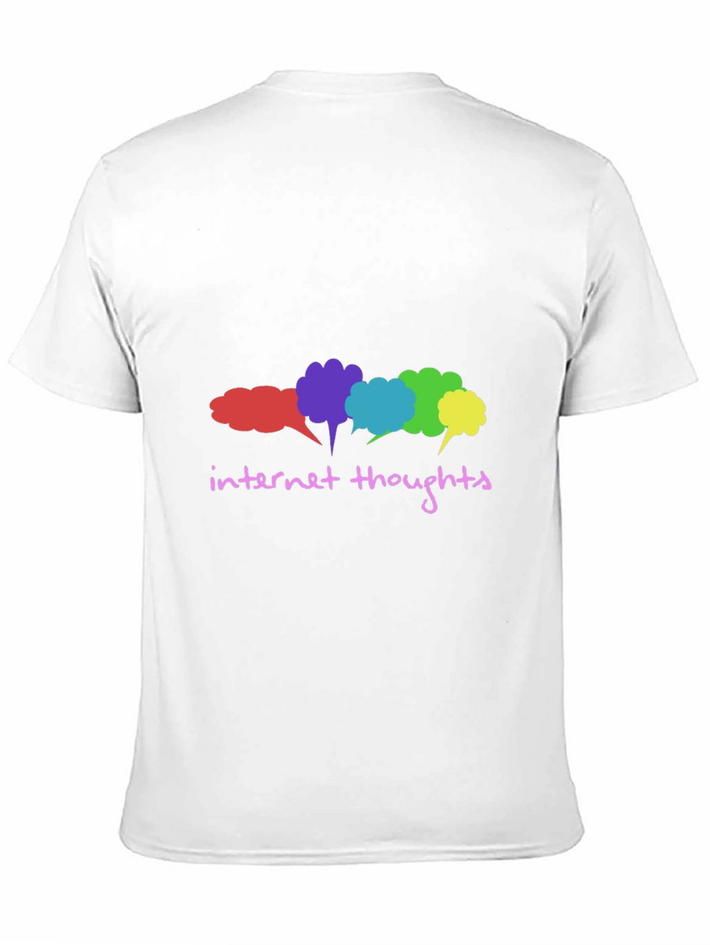 Internet Thoughts Graphic Tee - Trendy Black T-Shirt