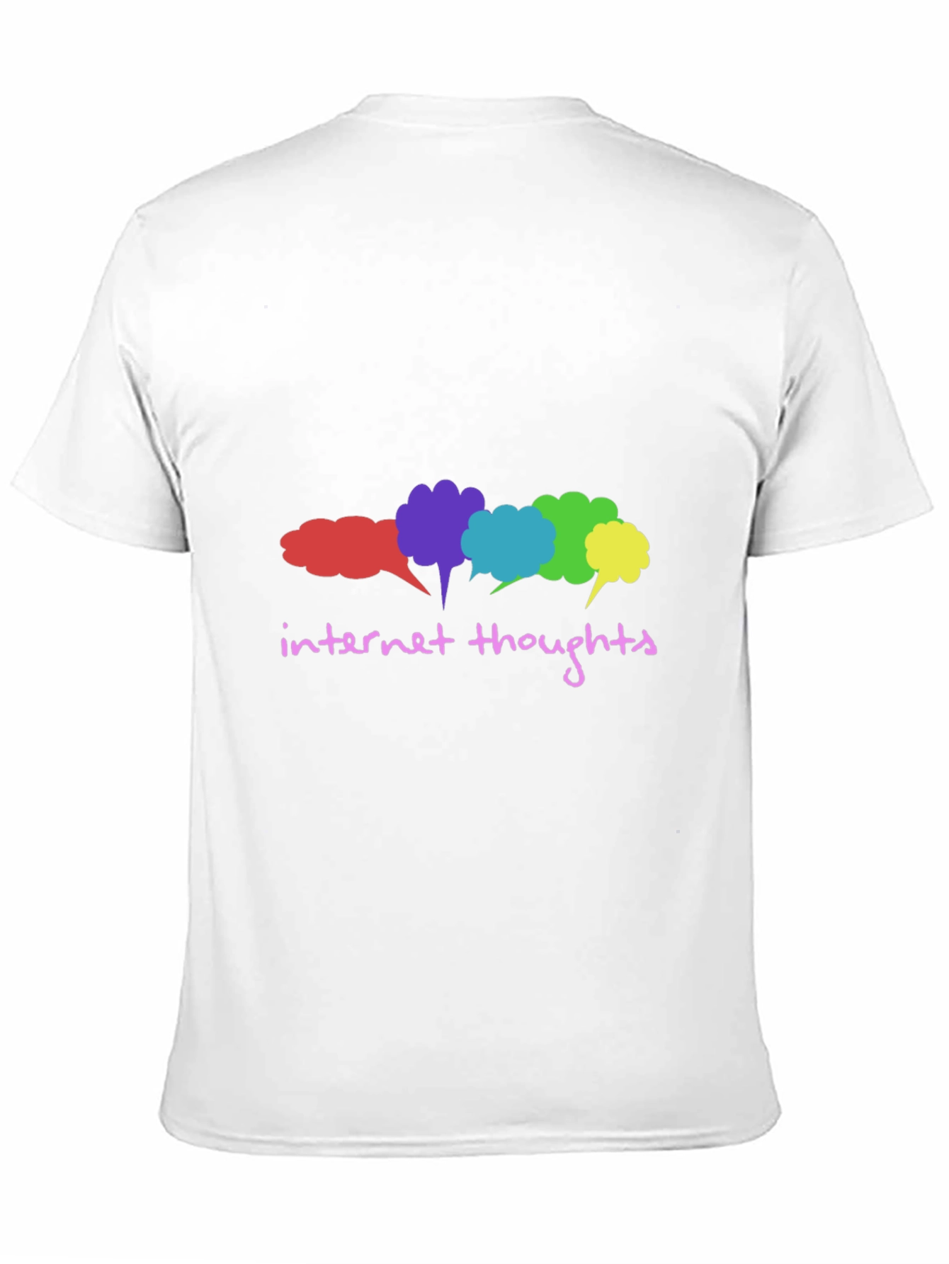 Internet Thoughts Graphic Tee - Trendy Black T-Shirt