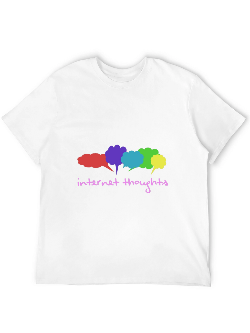 Internet Thoughts Graphic Tee - Trendy Black T-Shirt