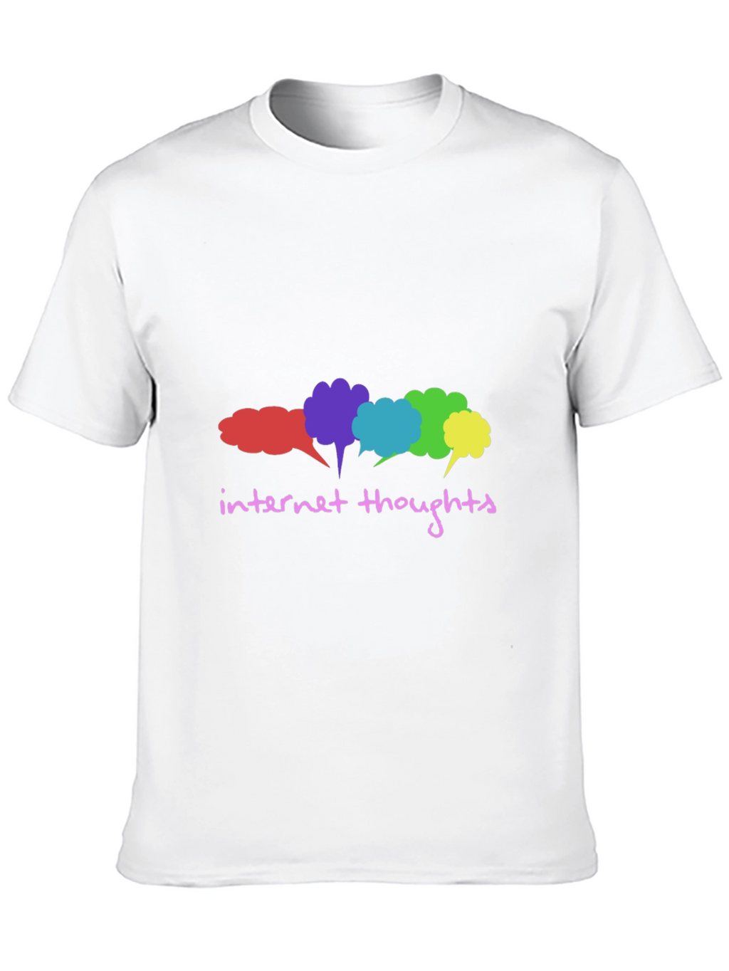 Internet Thoughts Graphic Tee - Trendy Black T-Shirt