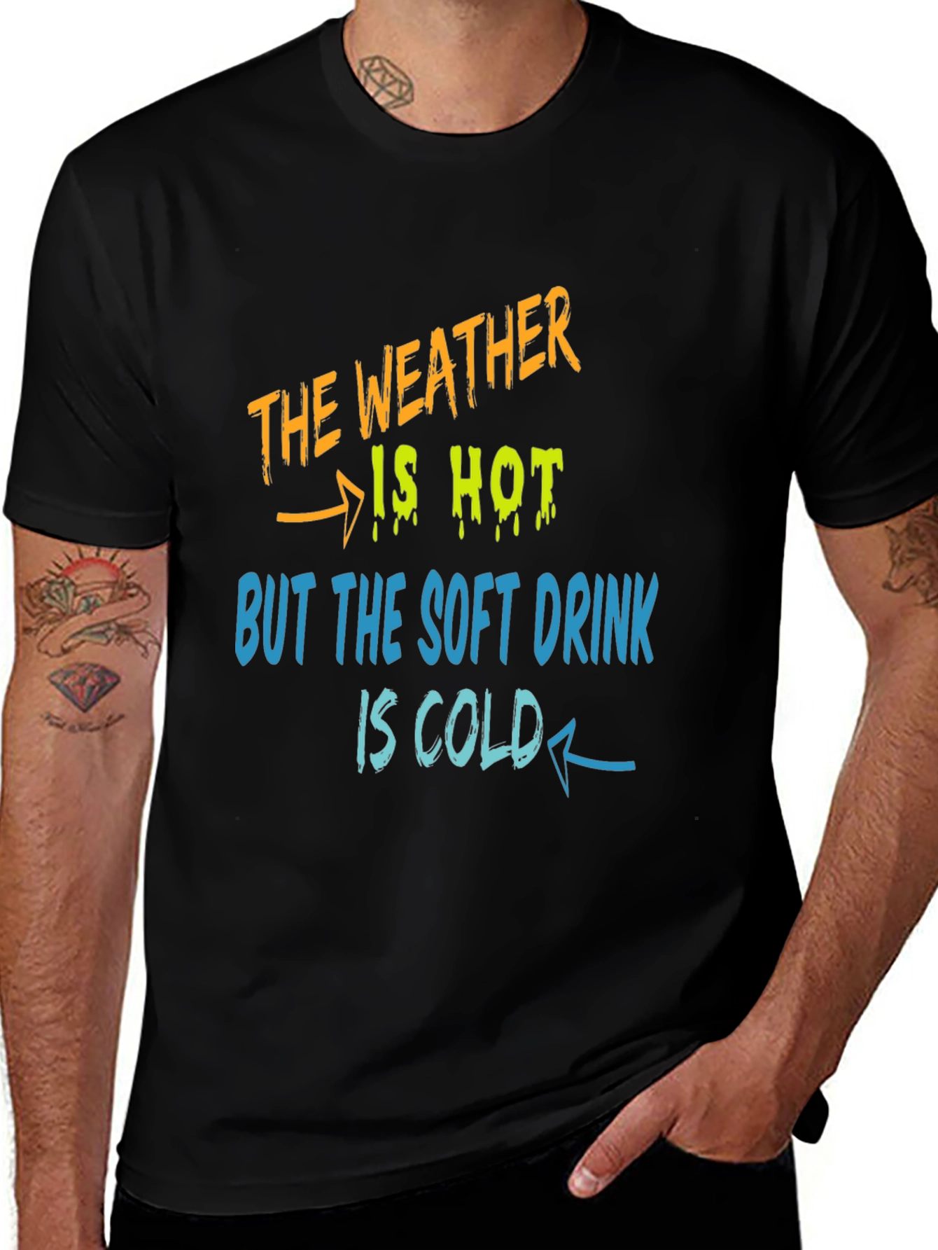 Weather Hot Soft Drink Cold T-Shirt