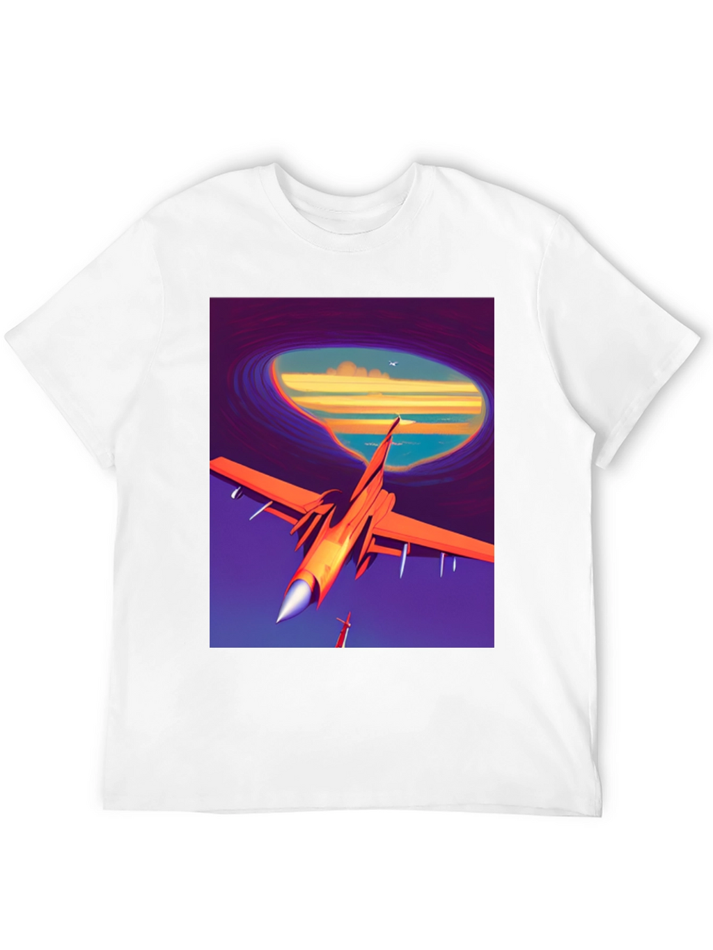 Retro Airplane T-Shirt - Artistic Aviation Tee
