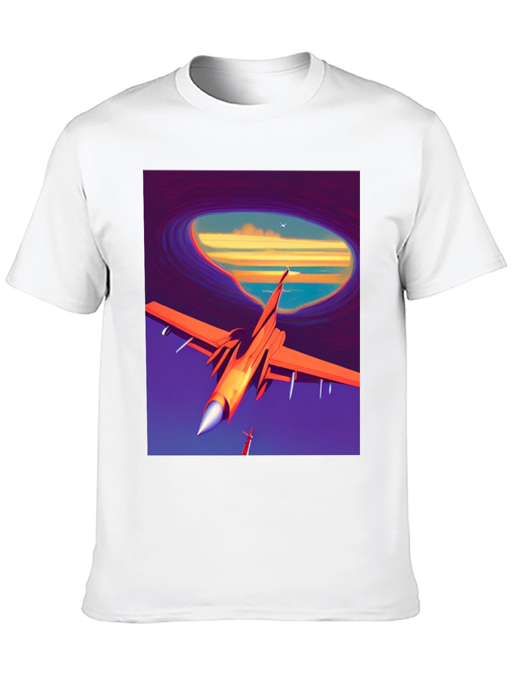 Retro Airplane T-Shirt - Artistic Aviation Tee