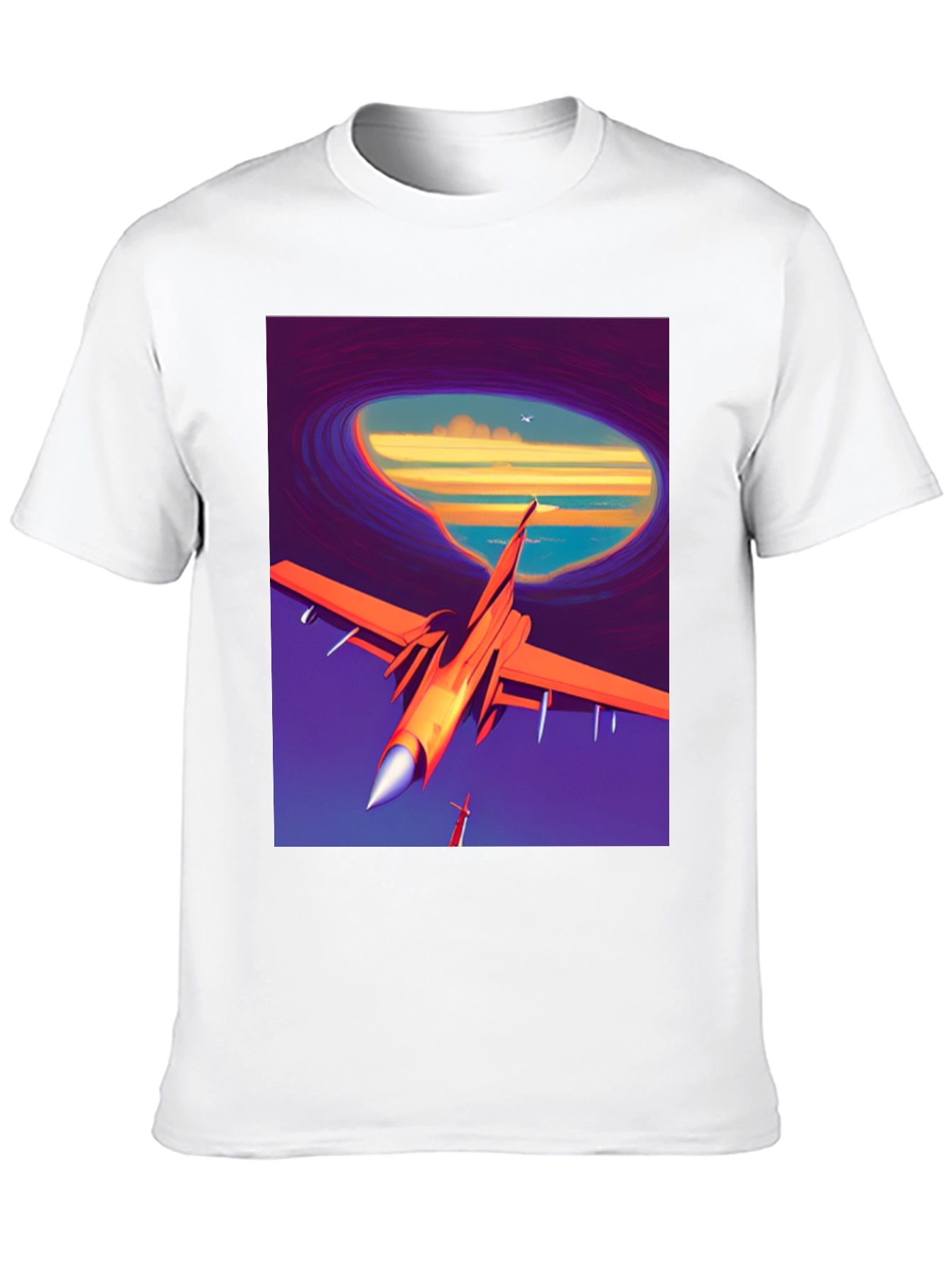 Retro Airplane T-Shirt - Artistic Aviation Tee