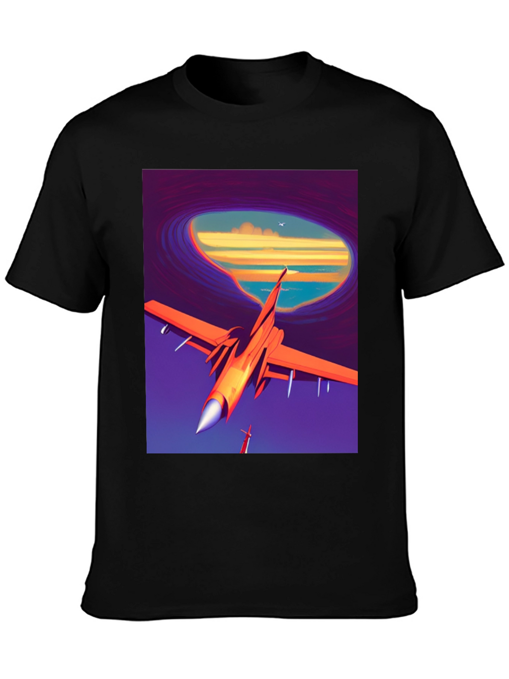 Retro Airplane T-Shirt - Artistic Aviation Tee
