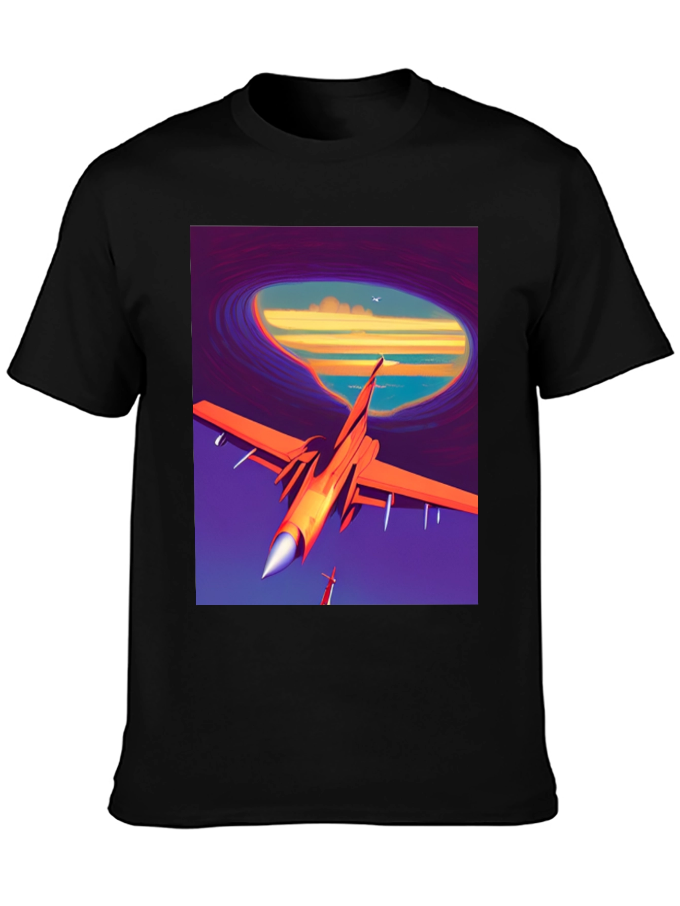 Retro Airplane T-Shirt - Artistic Aviation Tee