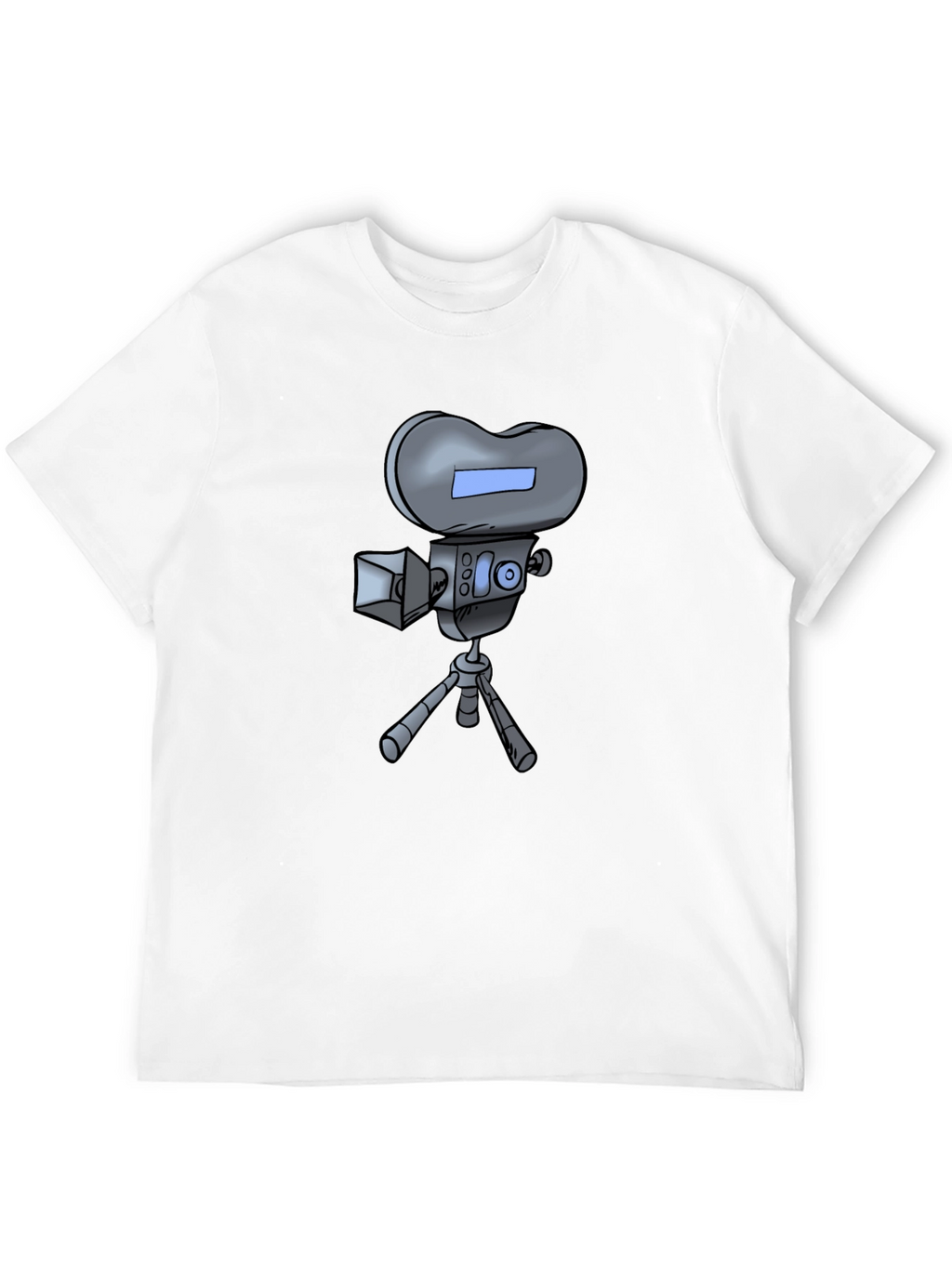 Retro Cartoon Camera T-Shirt - Black