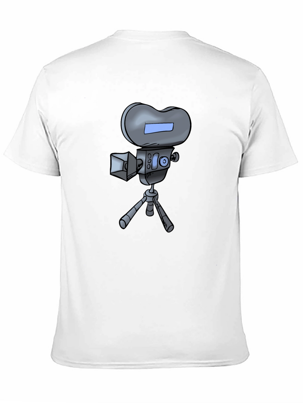 Retro Cartoon Camera T-Shirt - Black