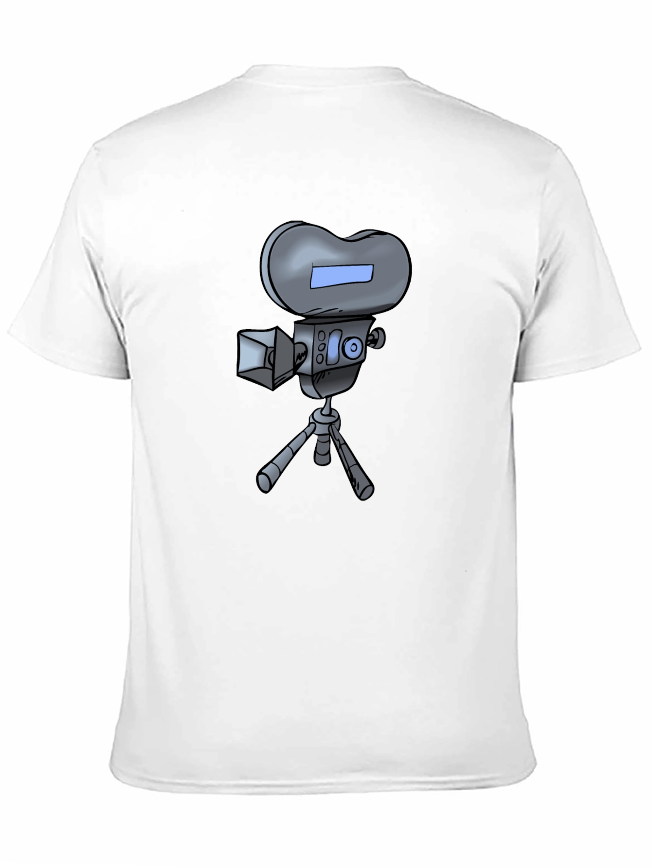 Retro Cartoon Camera T-Shirt - Black