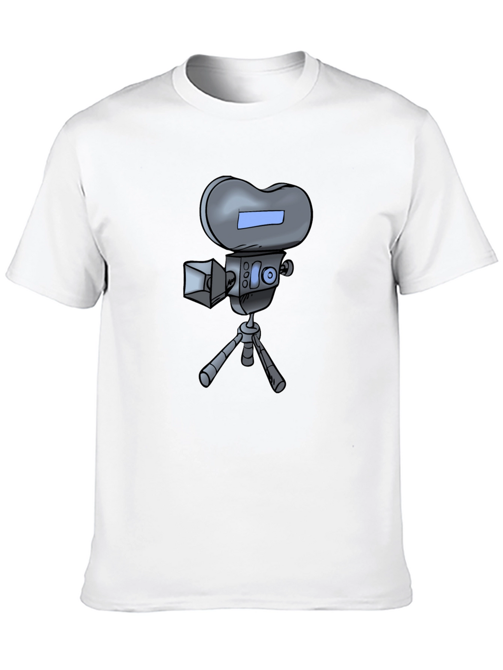 Retro Cartoon Camera T-Shirt - Black