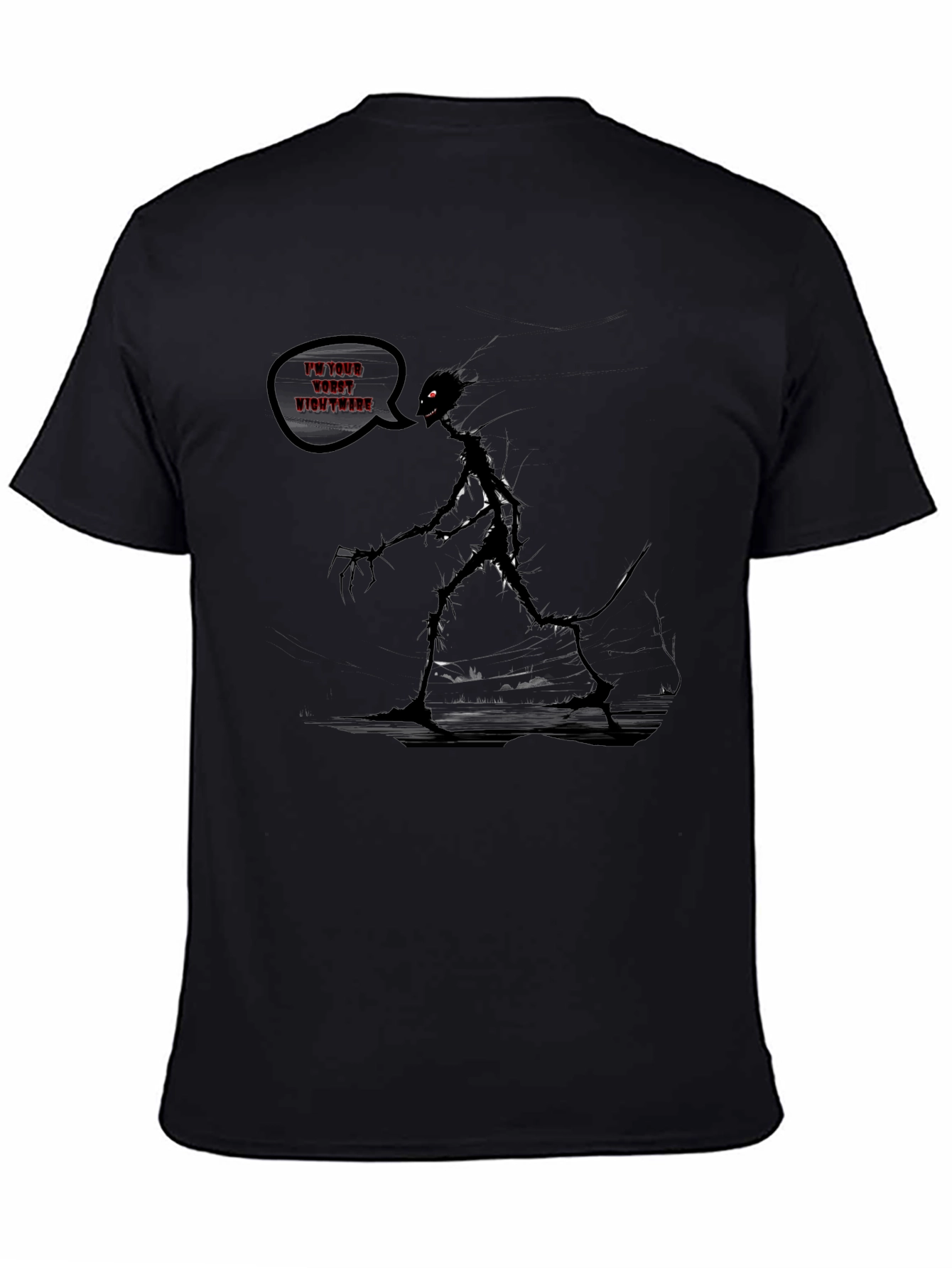 Nightmare Graphic T-Shirt - Dark Humor Tee
