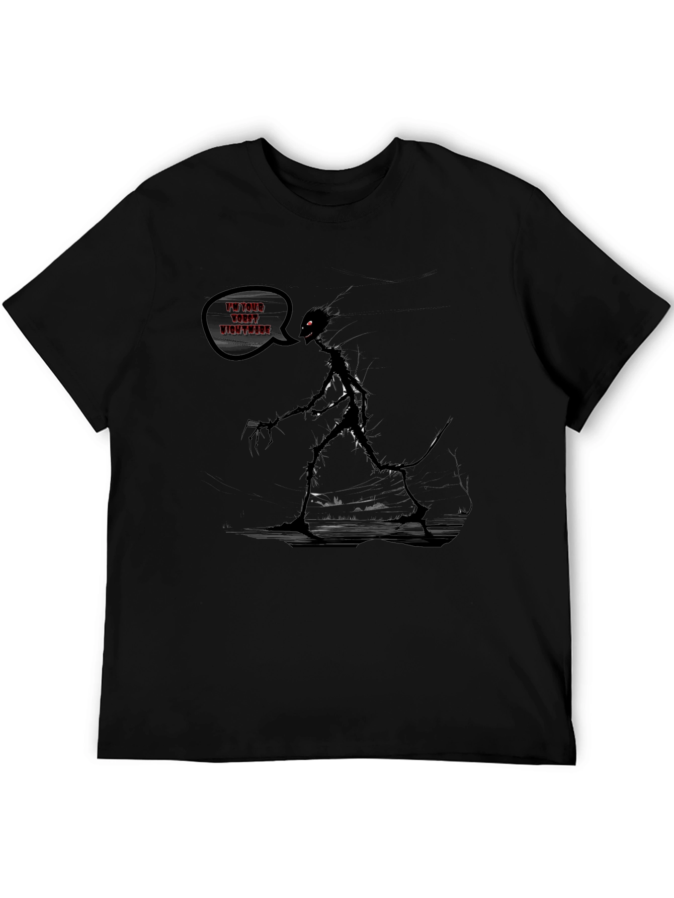 Nightmare Graphic T-Shirt - Dark Humor Tee