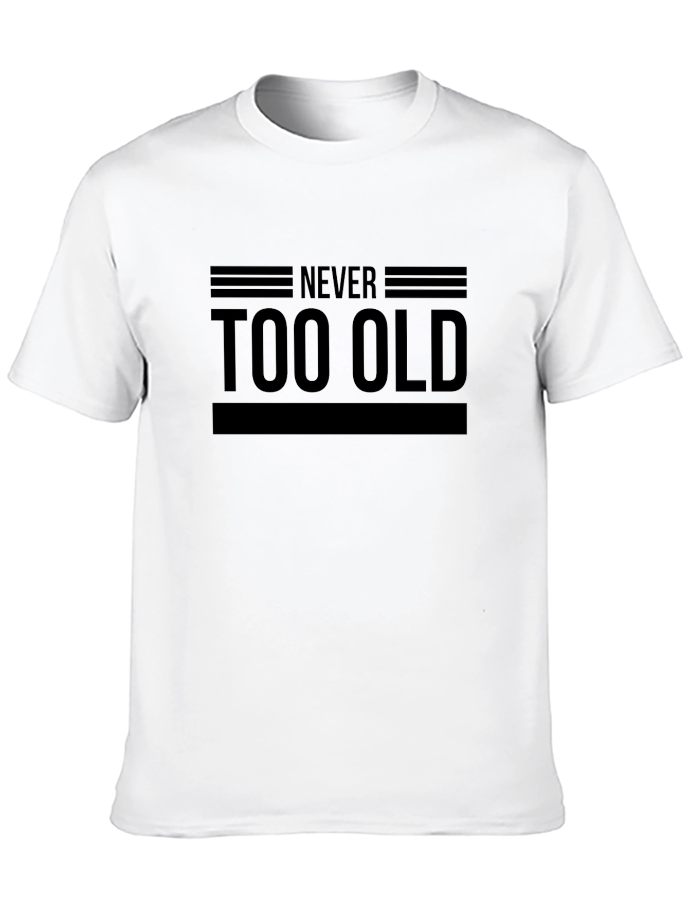 Never Too Old Black Graphic Tee