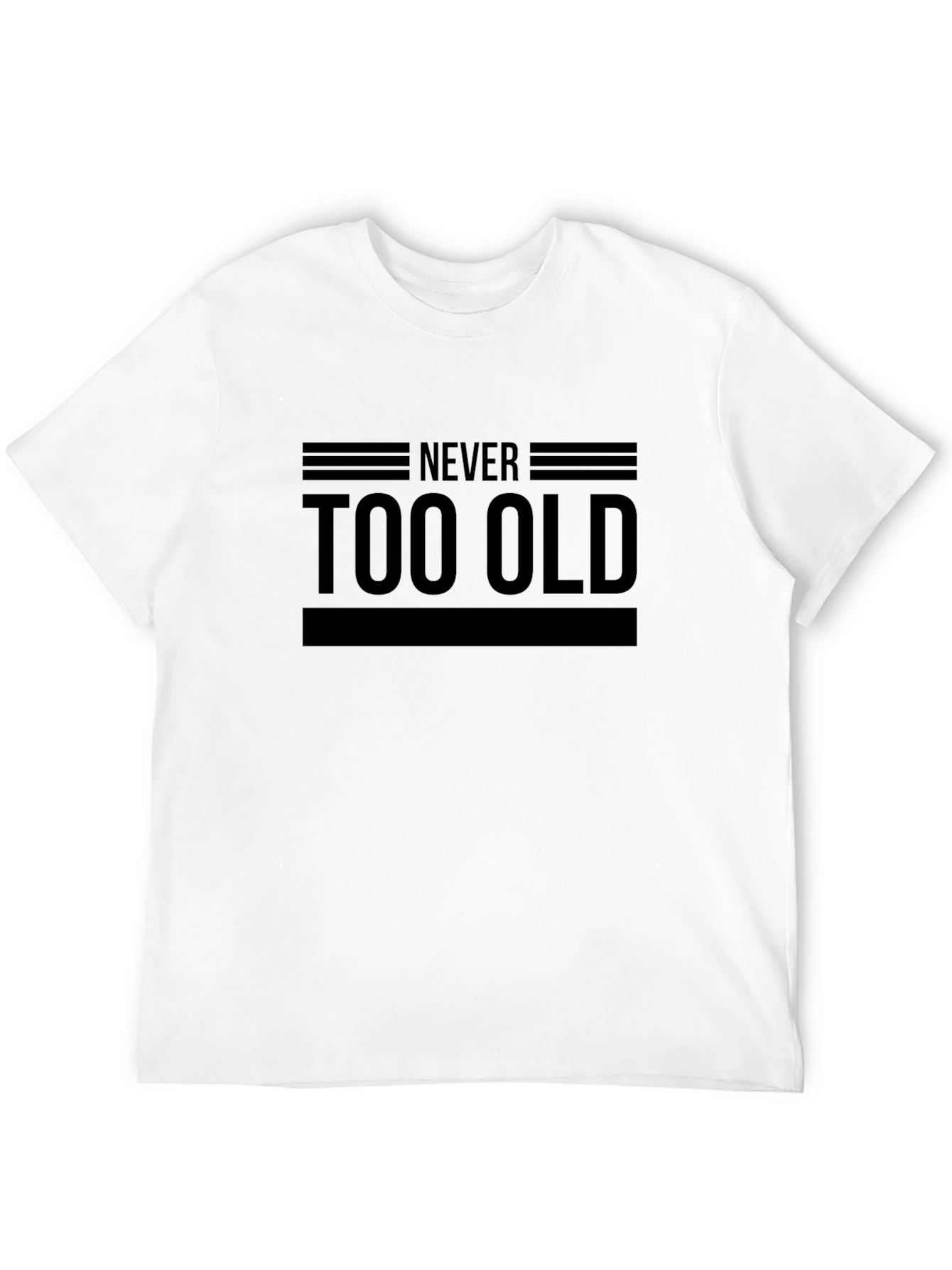 Never Too Old Black Graphic Tee