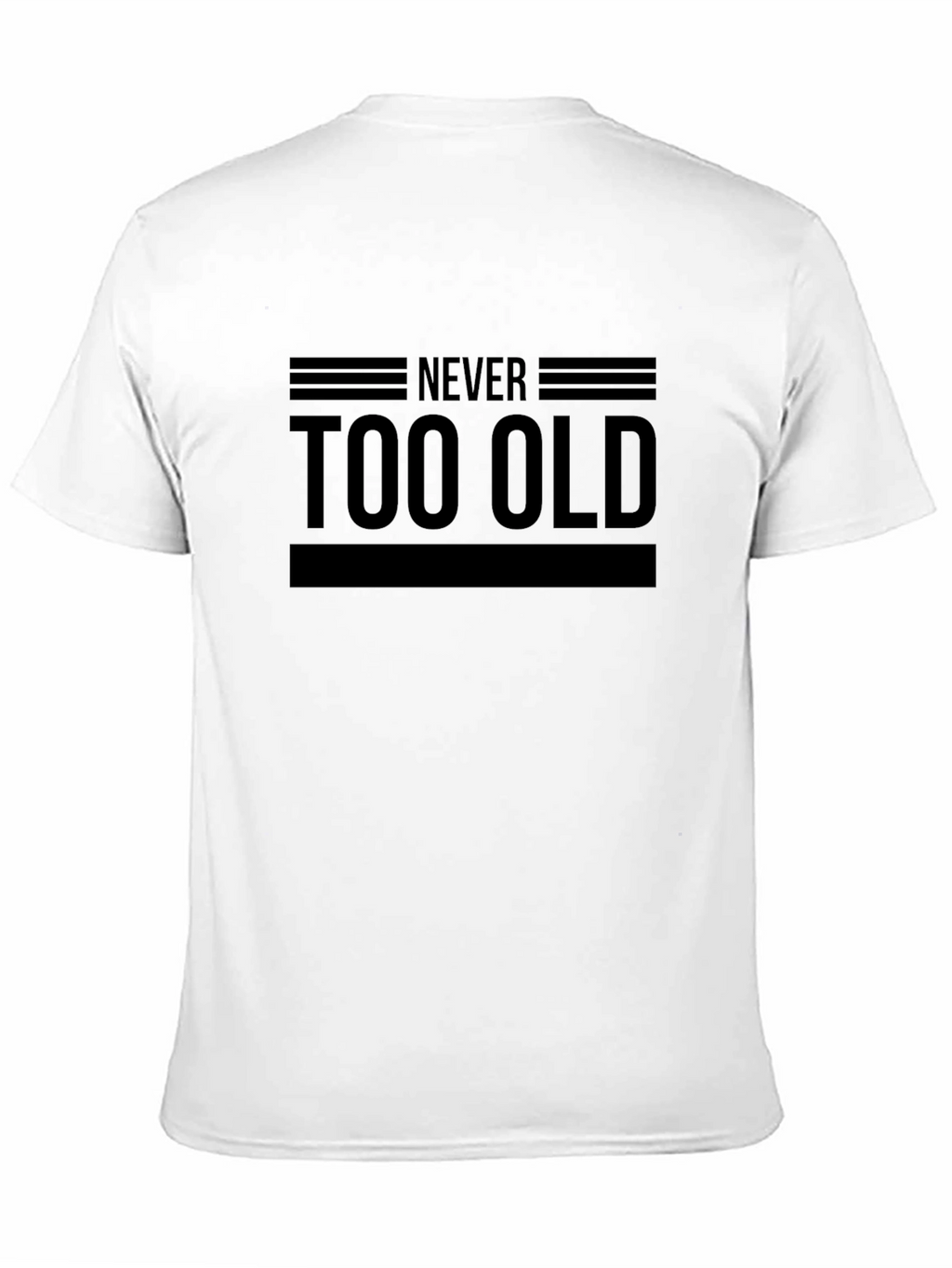 Never Too Old Black Graphic Tee