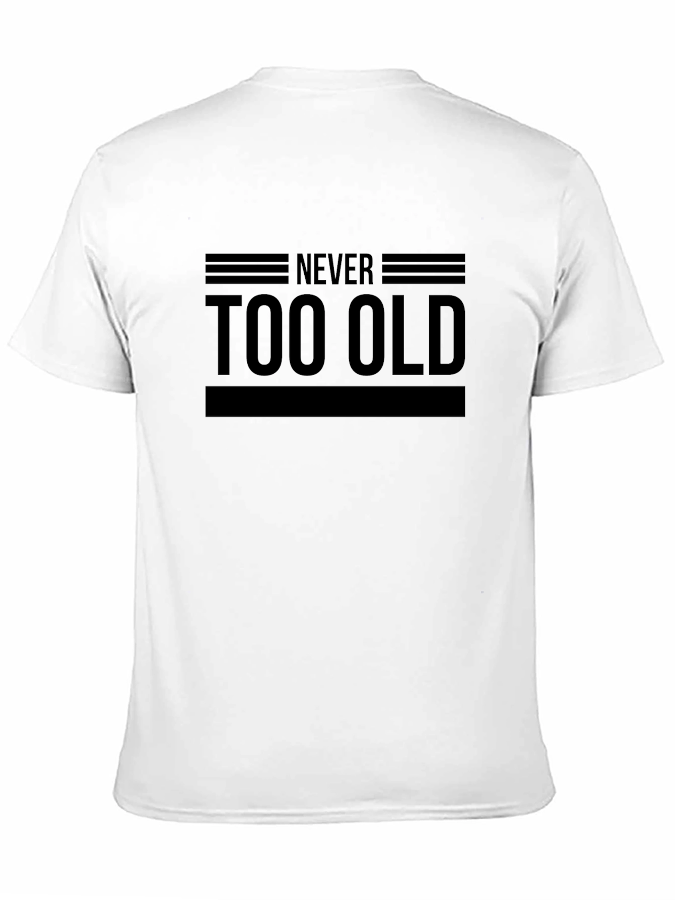 Never Too Old Black Graphic Tee