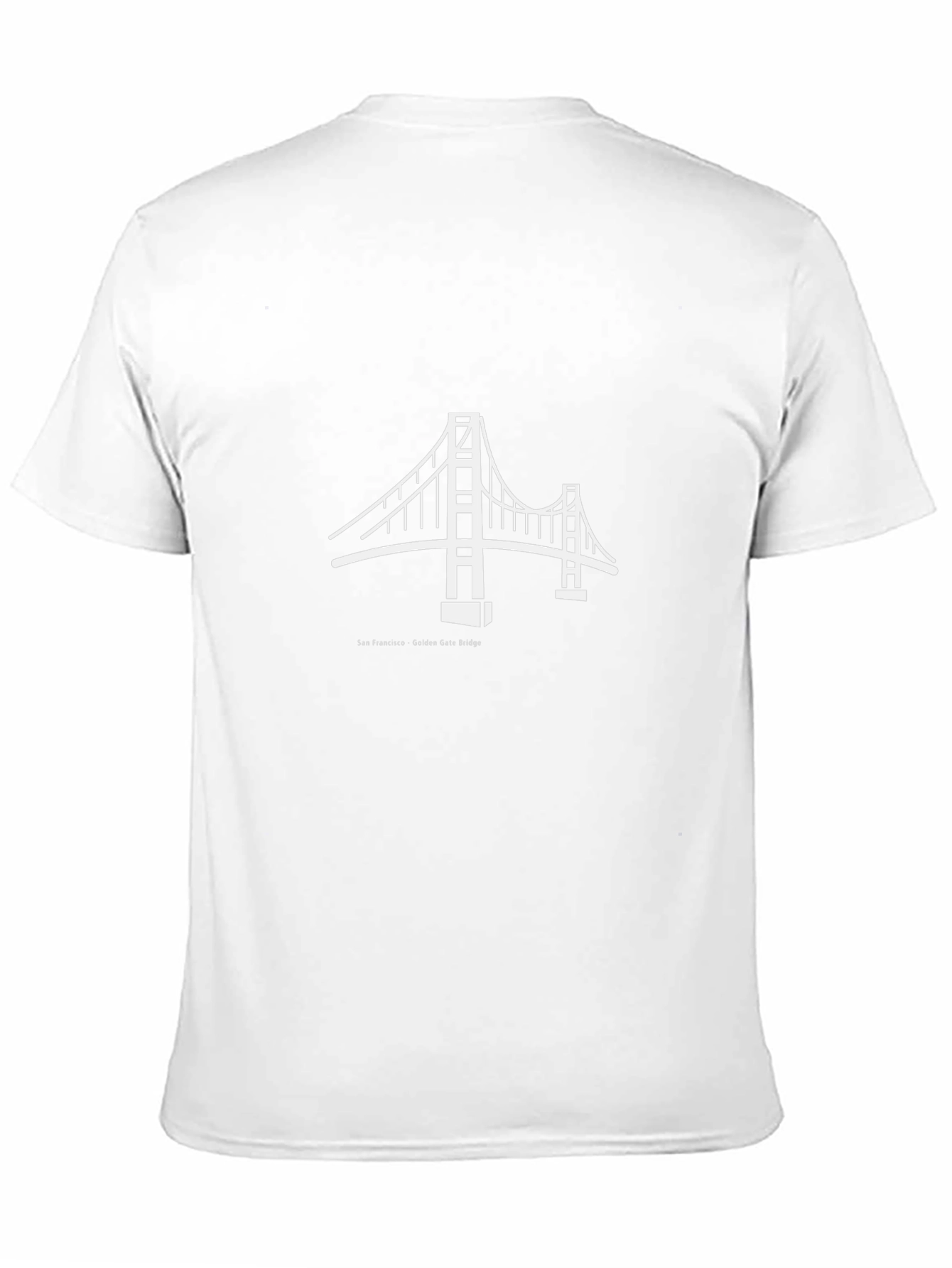 Golden Gate Bridge Graphic Tee - Black Cotton T-Shirt