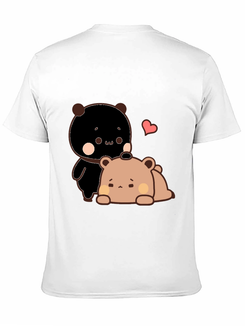 Cute Bear Graphic Black T-Shirt