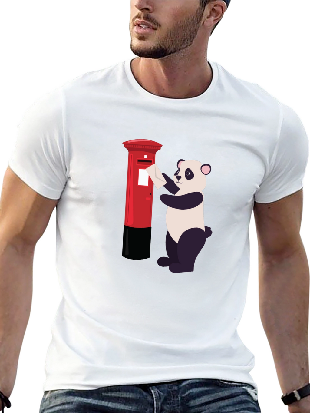 Panda Post T-Shirt - Novelty Panda Design
