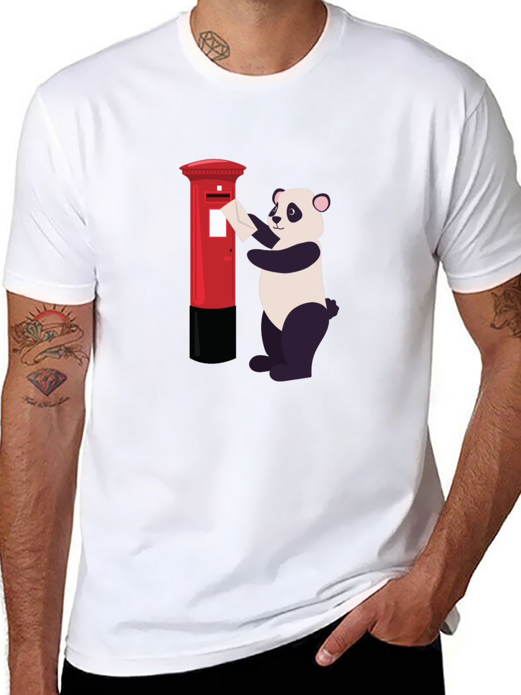 Panda Post T-Shirt - Novelty Panda Design