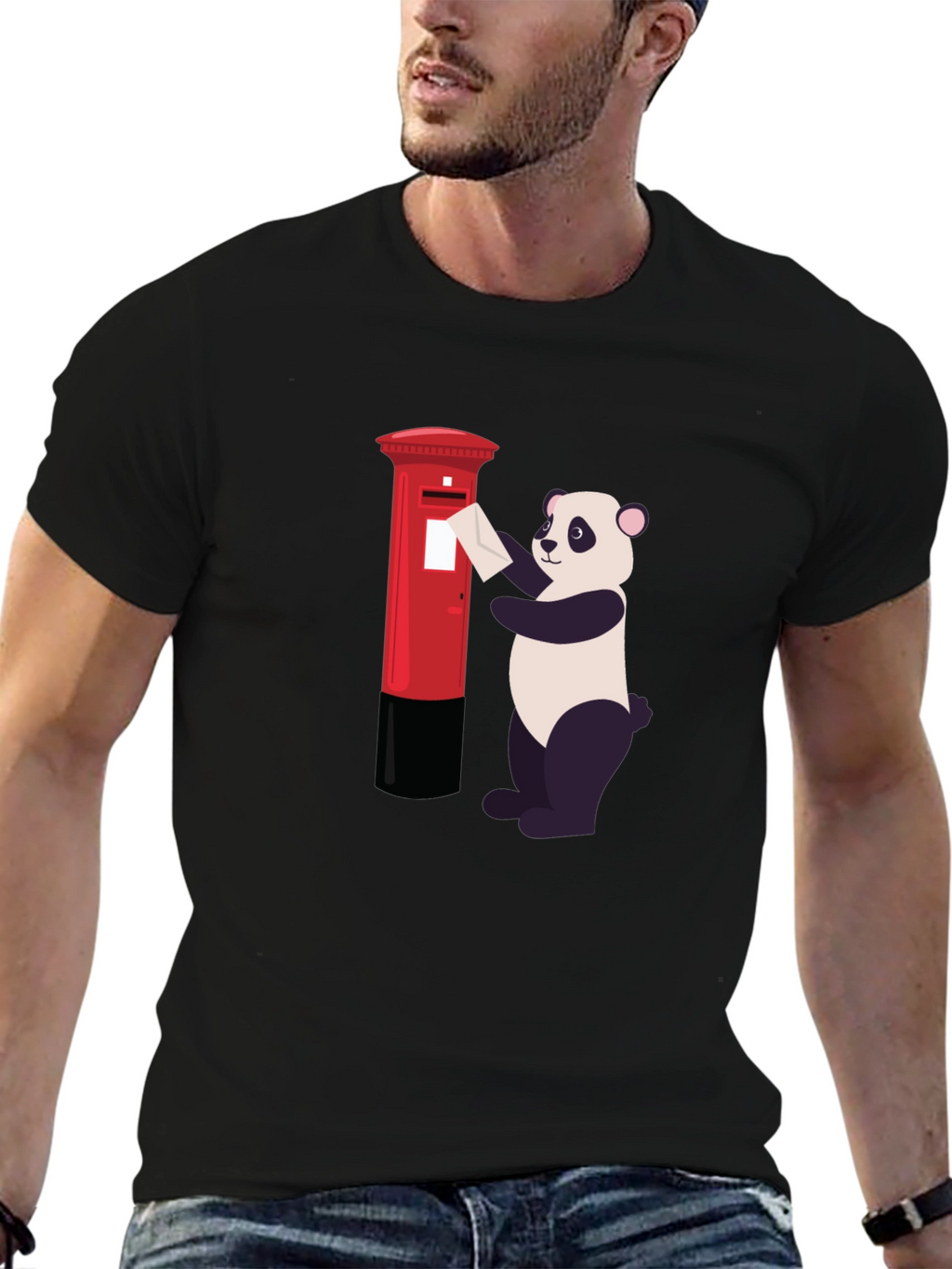 Panda Post T-Shirt - Novelty Panda Design