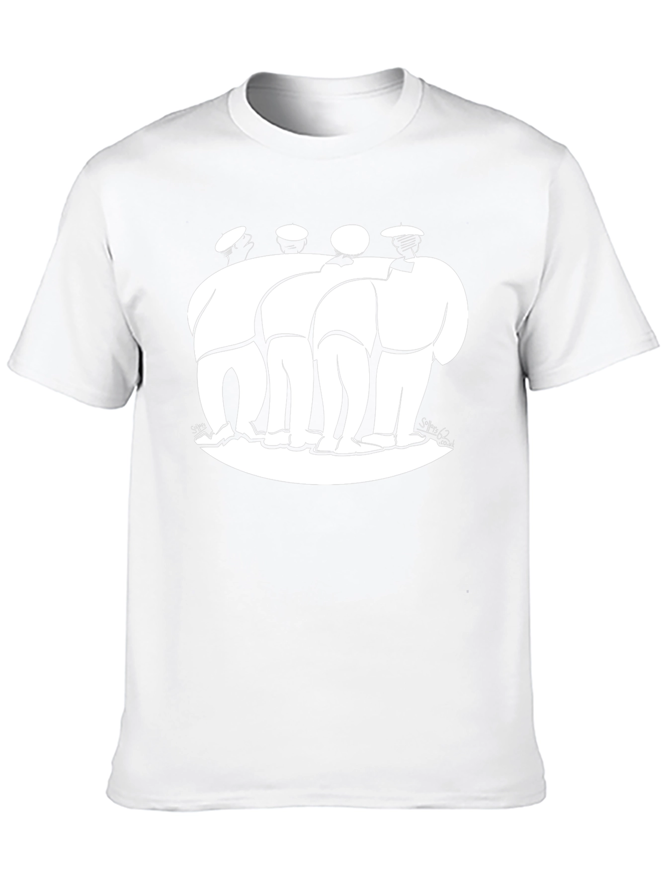 Abstract Men Graphic Black T-Shirt