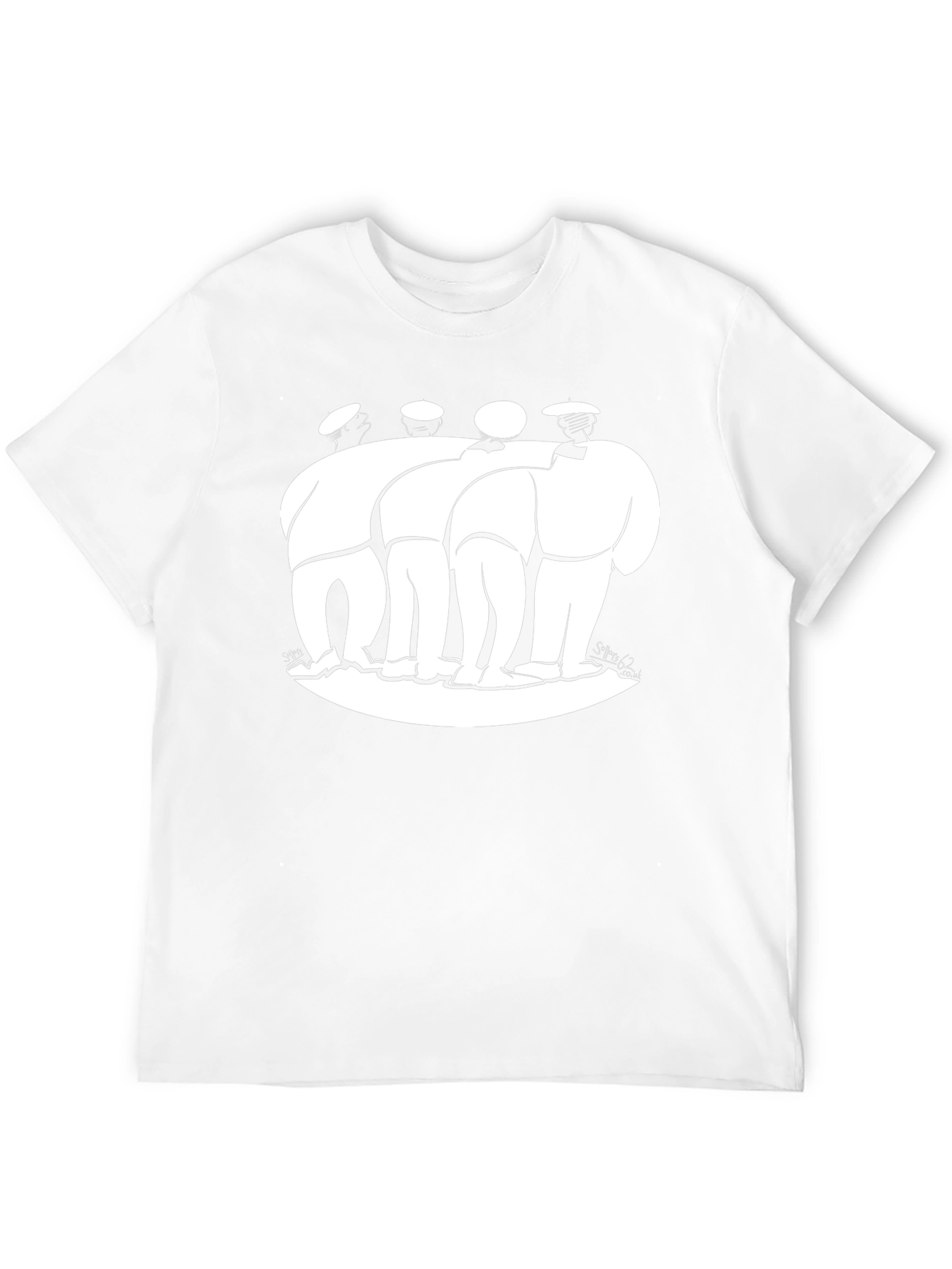 Abstract Men Graphic Black T-Shirt