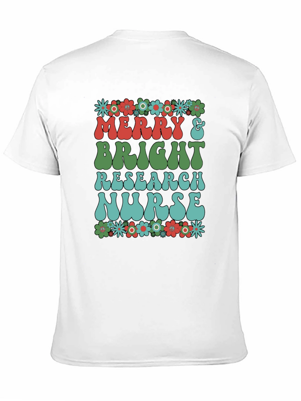 Merry & Bright Research Nurse T-Shirt