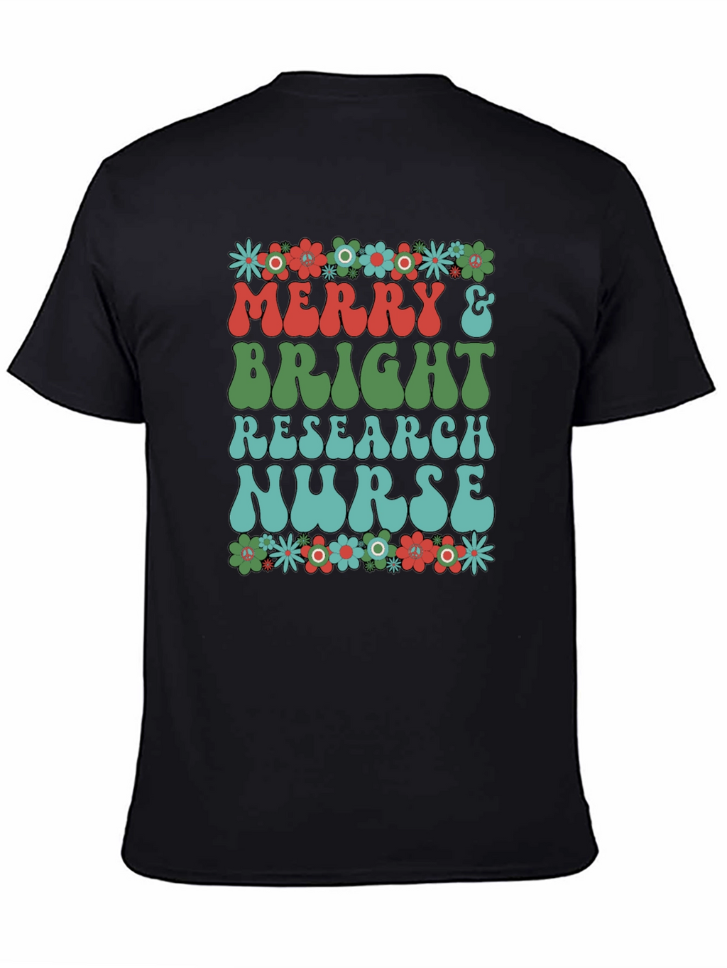 Merry & Bright Research Nurse T-Shirt
