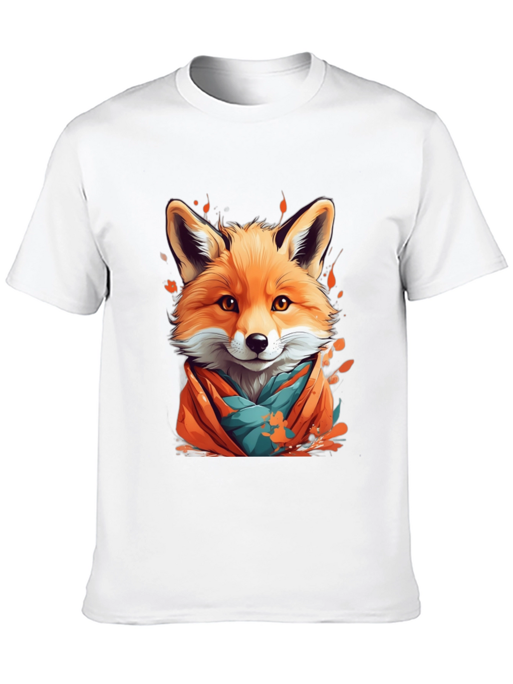 Fox Graphic Tee - Stylish Animal Print Shirt