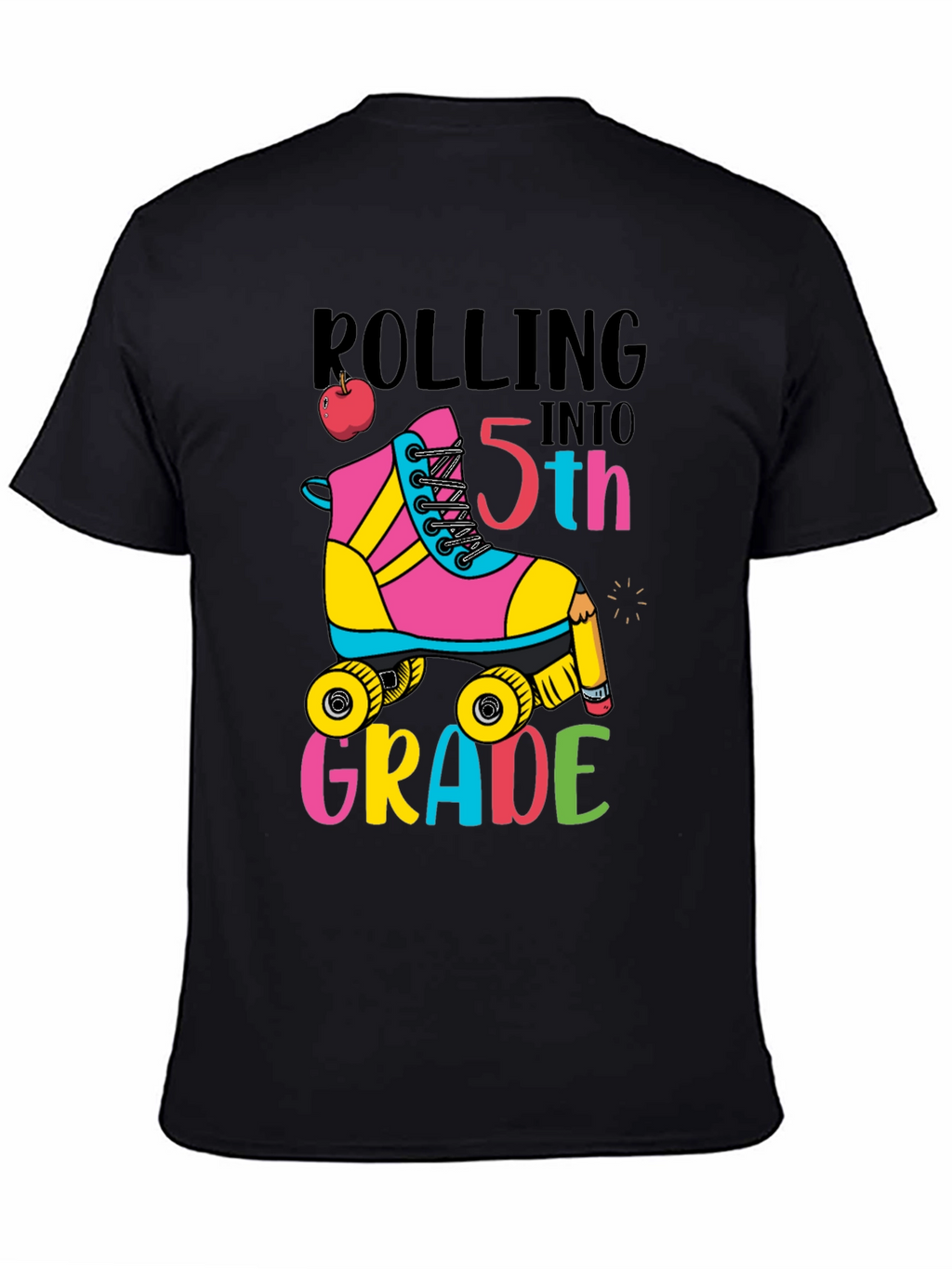 Rolling Into 5th Grade T-Shirt Back to School