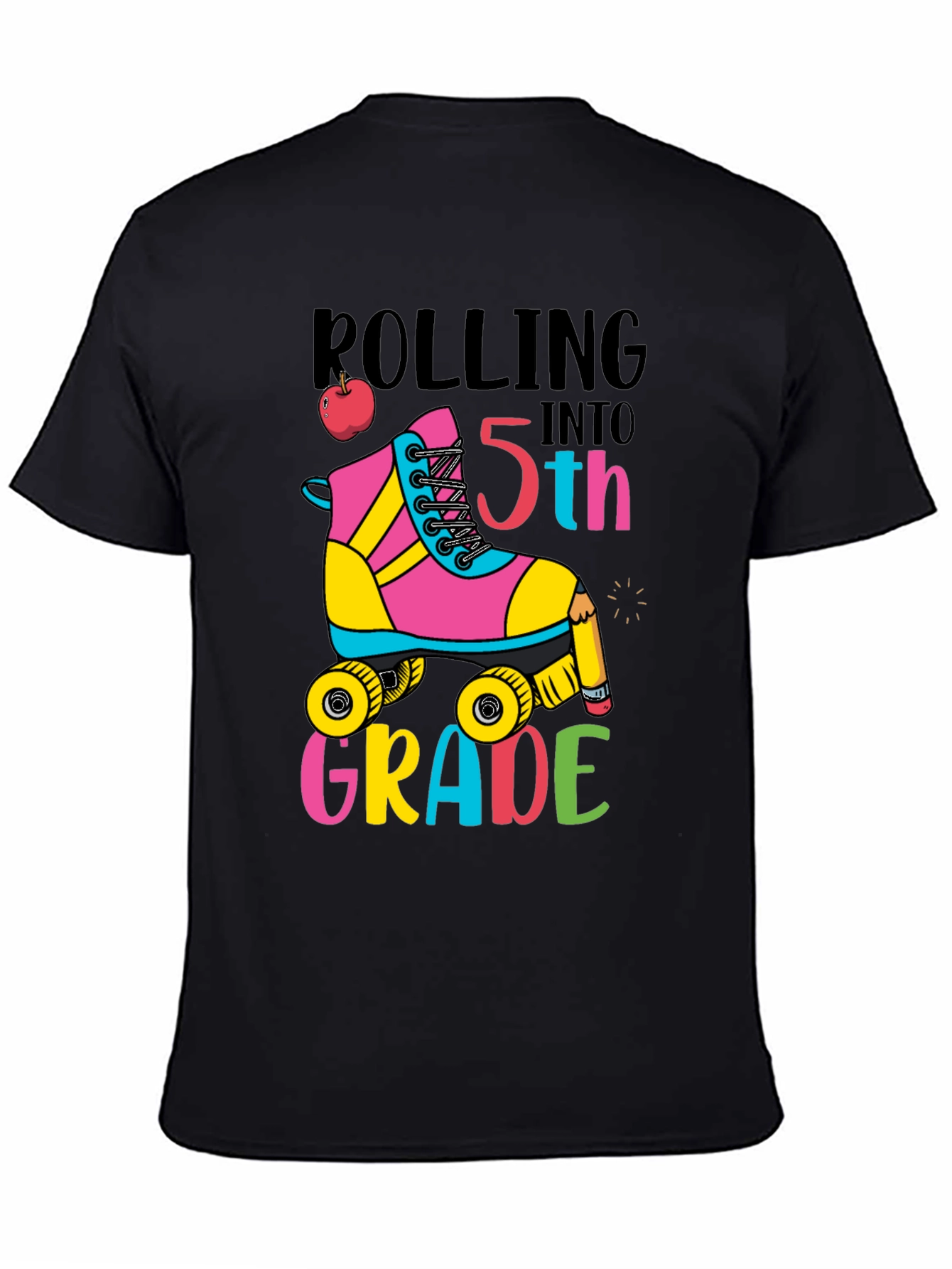 Rolling Into 5th Grade T-Shirt Back to School